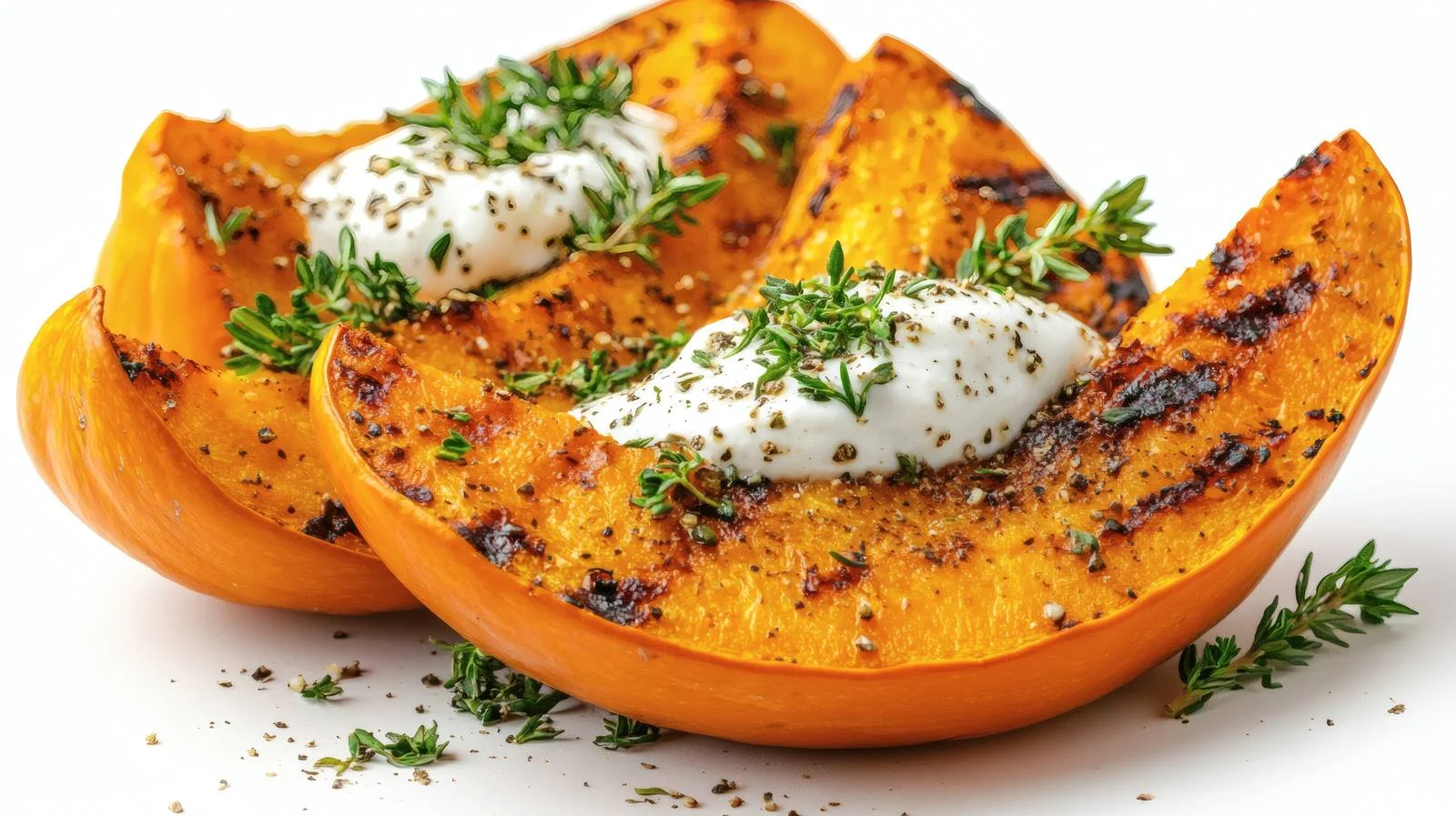Succulent Grilled Pumpkin with Herbed Labneh — free download from Dotvec