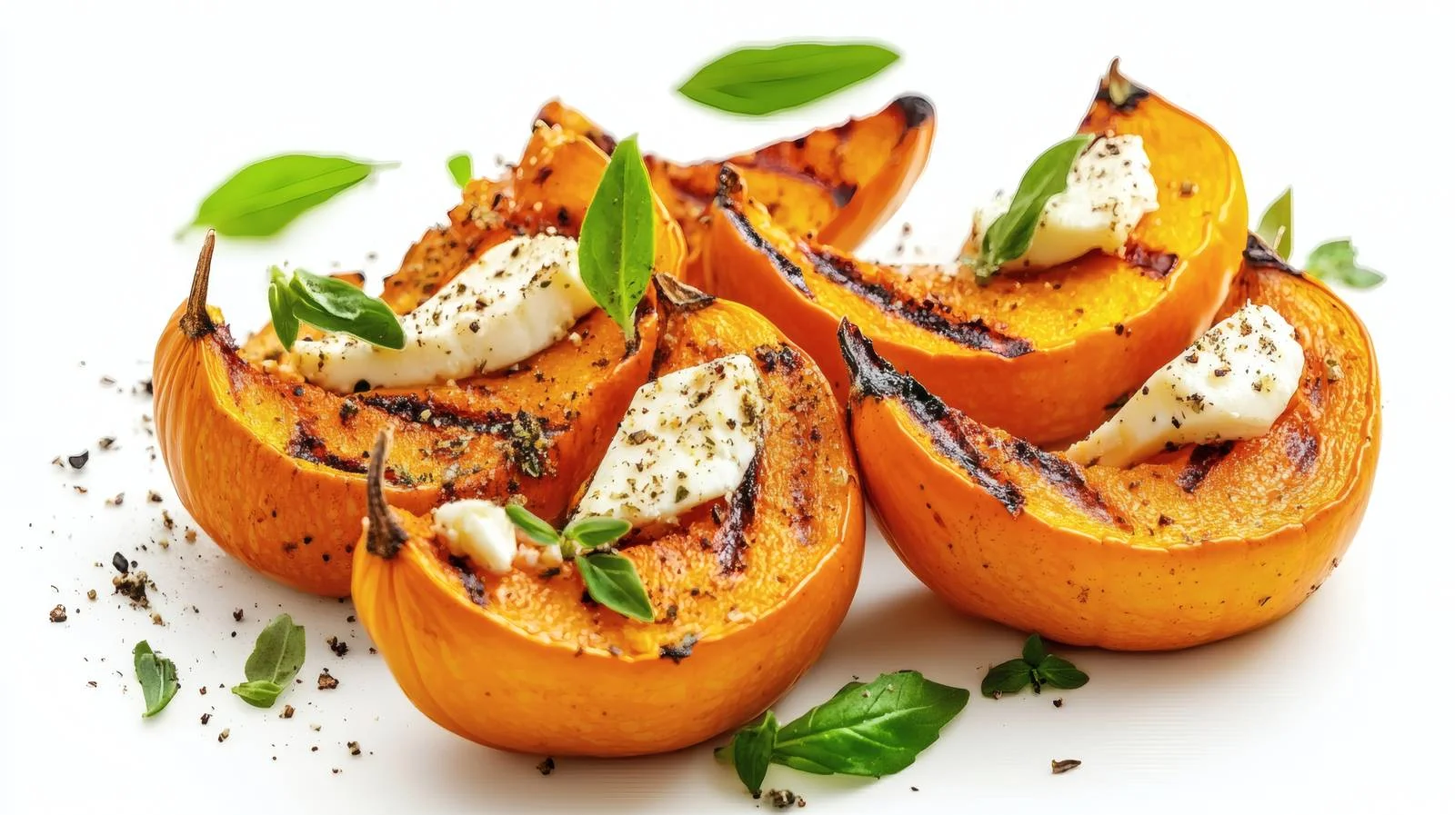 Elegant Grilled Pumpkin and Creamy Cheese — free download from Dotvec