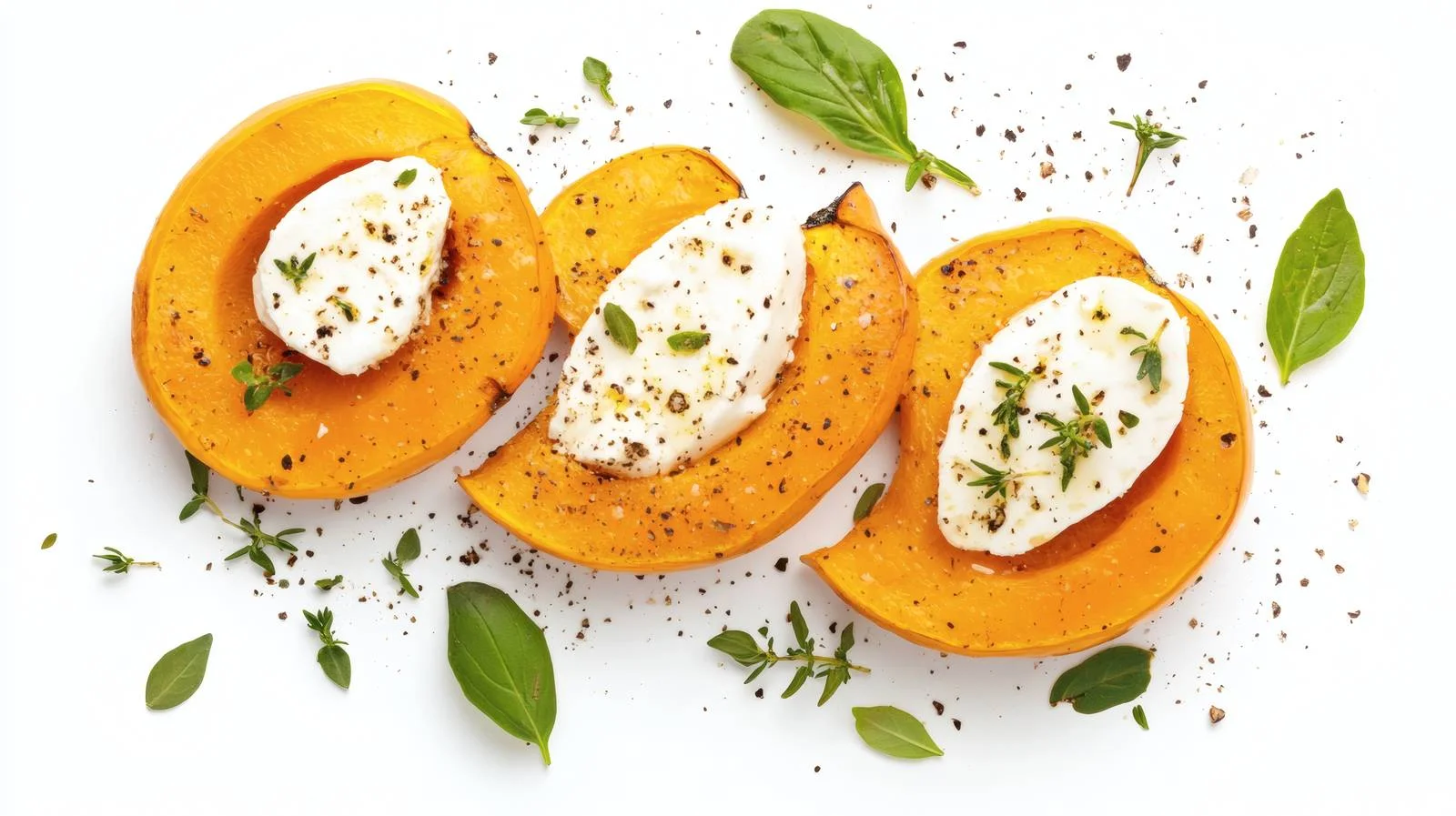 Exquisite Grilled Pumpkin and Herbed Cheese — free download from Dotvec