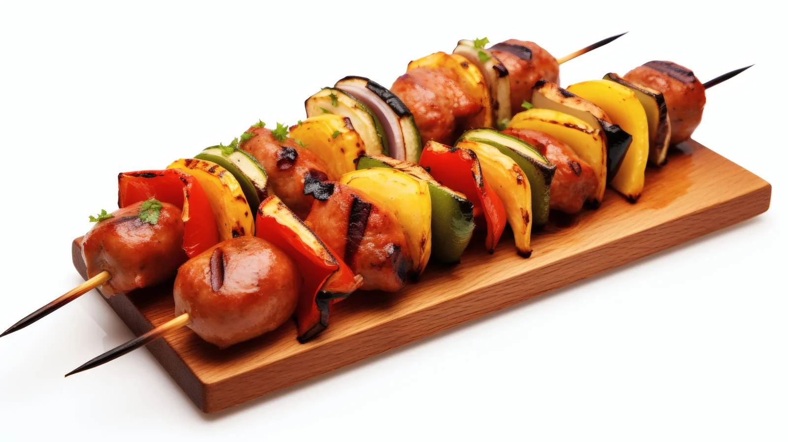 Savory Grilled Skewers with Sausage and Veggies — free download from Dotvec