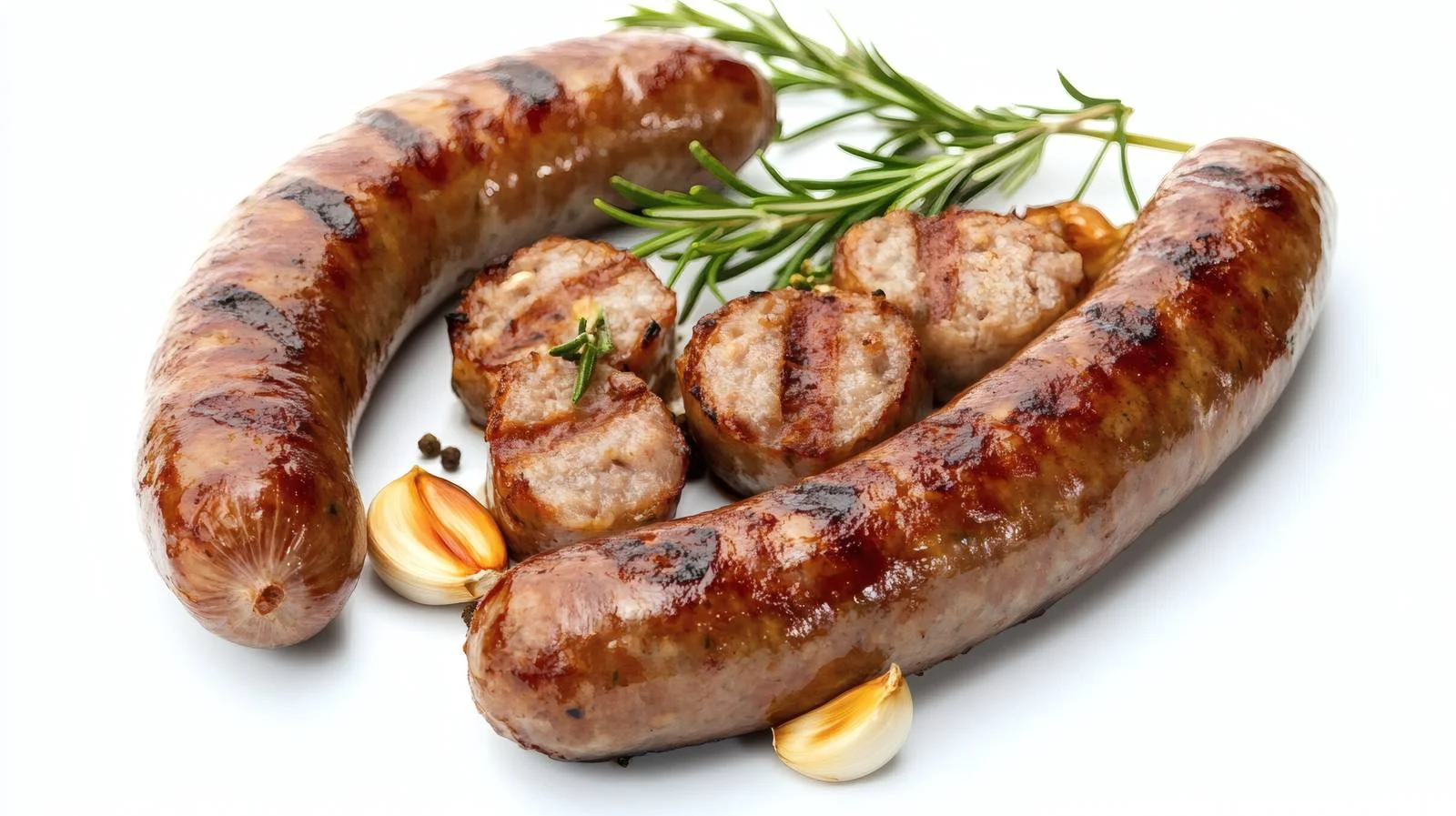 Succulent Grilled Sausages with Aromatic Herbs — free download from Dotvec