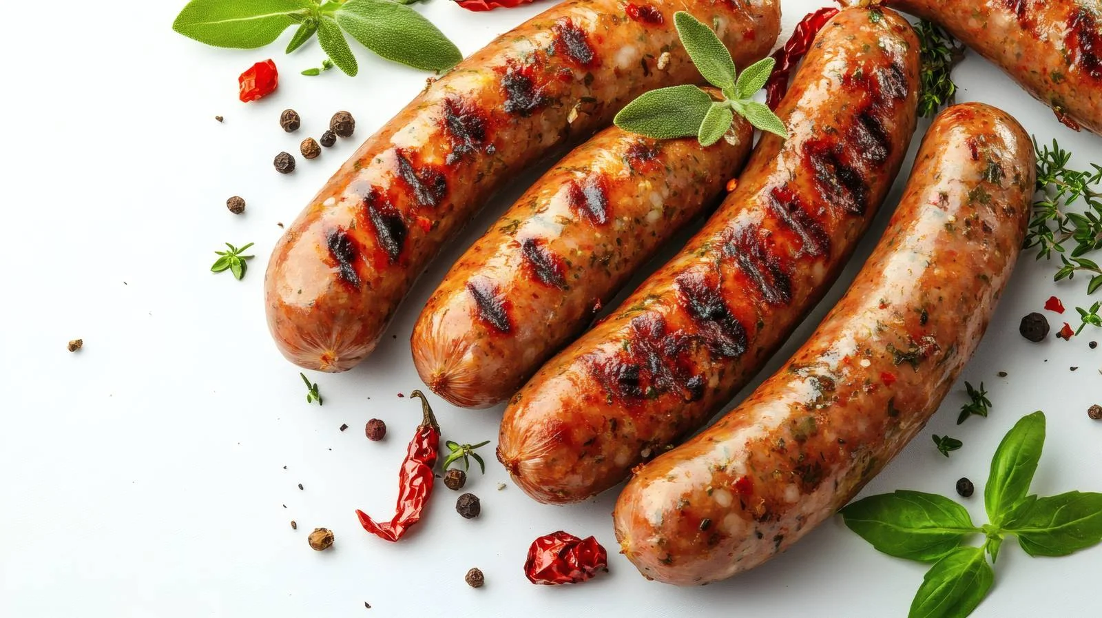 Savory Grilled Sausages with Aromatic Herbs — free download from Dotvec