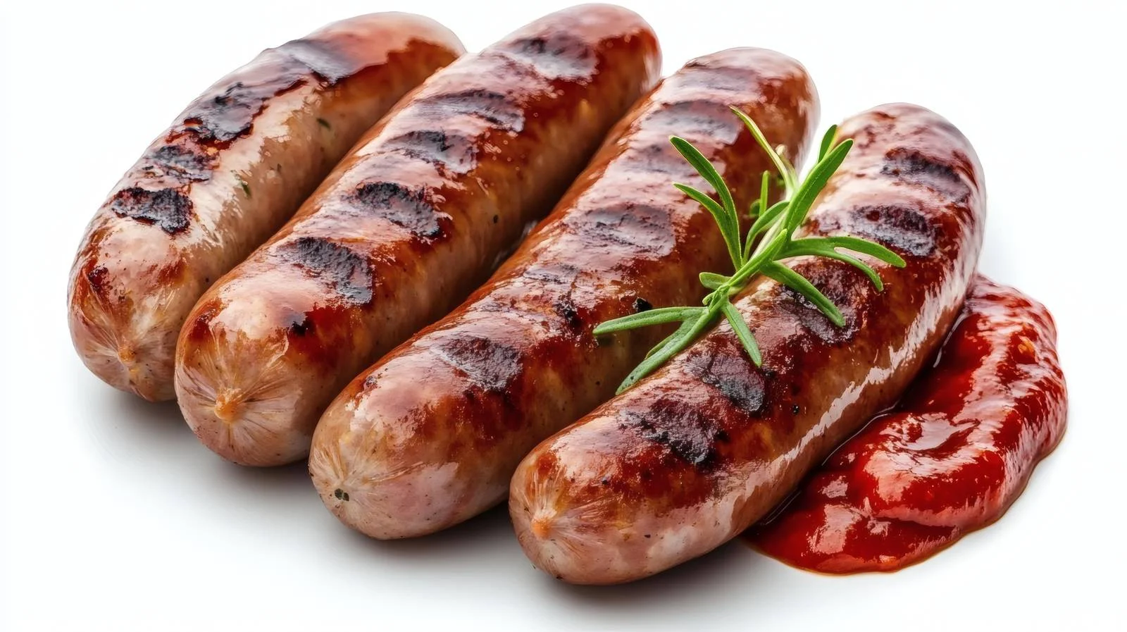 Succulent Grilled Sausages with Tomato Sauce — free download from Dotvec