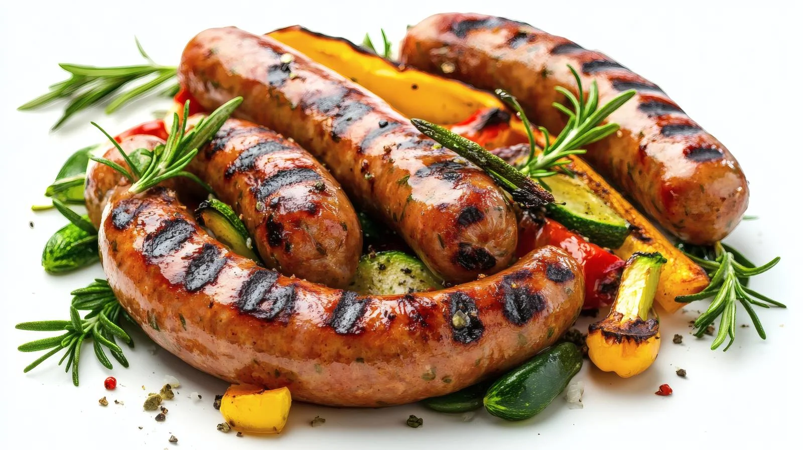 Succulent Grilled Sausages and Rosemary Delight — free download from Dotvec