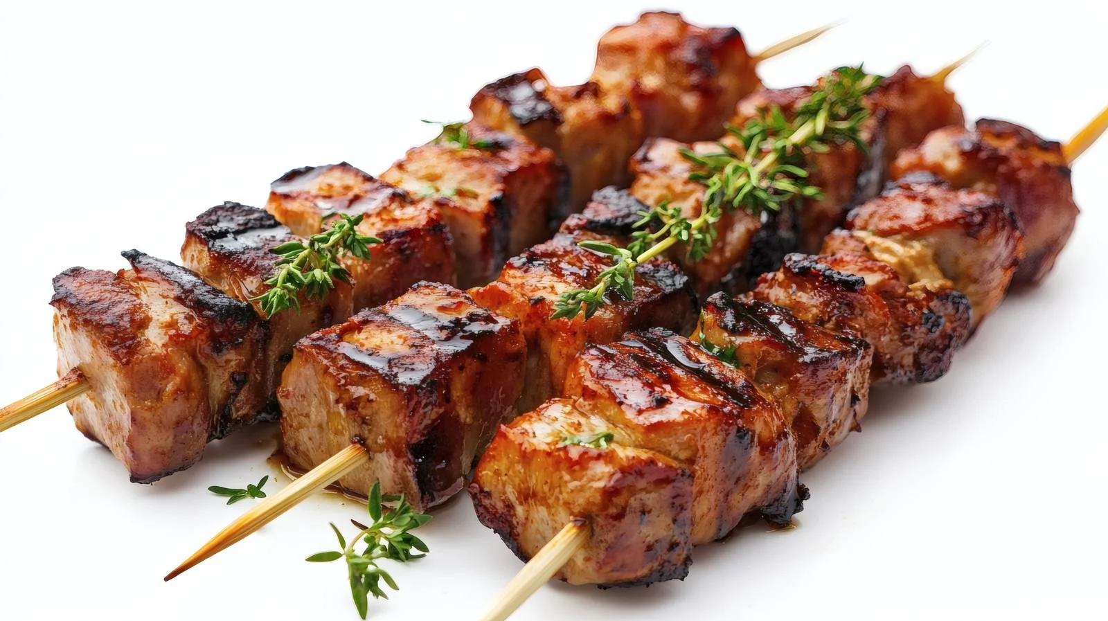 Delicious Grilled Skewers on White Background — free download from Dotvec