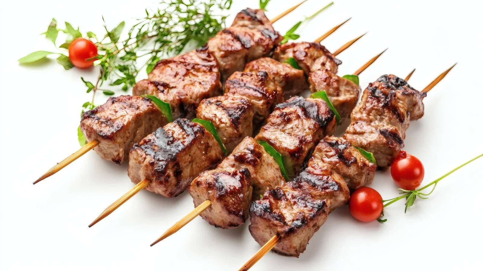 Gourmet Grilled Skewers on White Background — free download from Dotvec