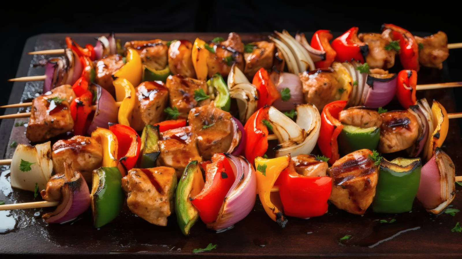 Succulent Grilled Chicken and Veggie Skewers — free download from Dotvec