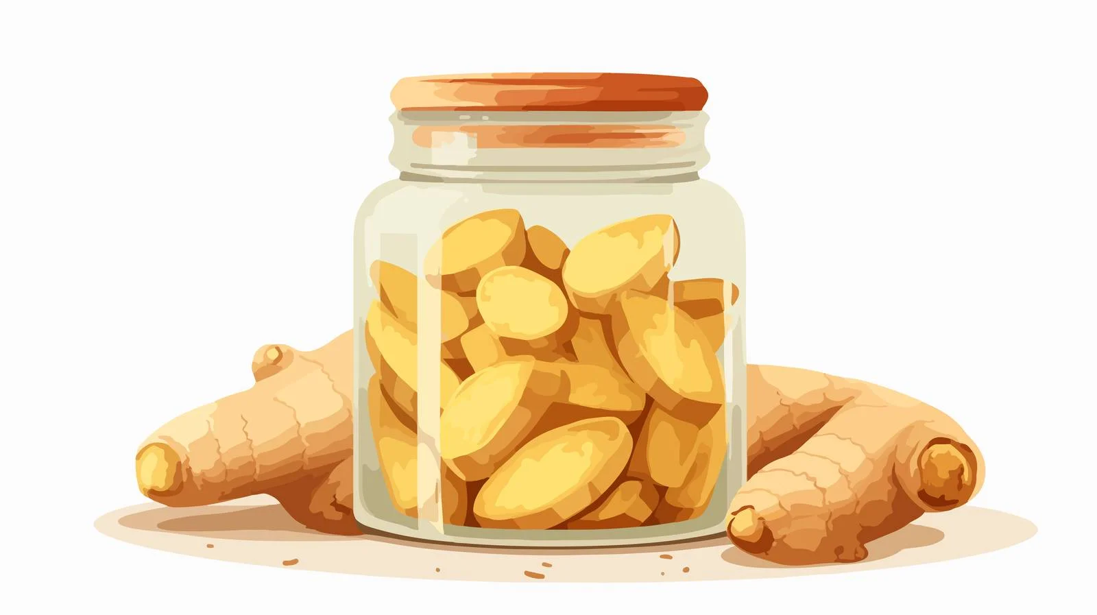 Precisely Ground Ginger in Transparent Container — free download from Dotvec