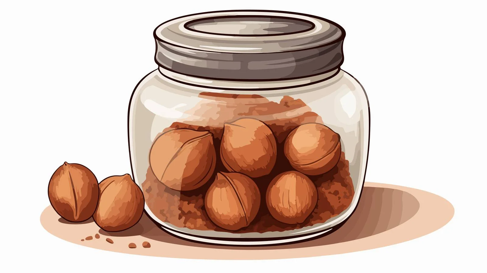 Pure Ground Nutmeg Displayed in Glass Jar — free download from Dotvec