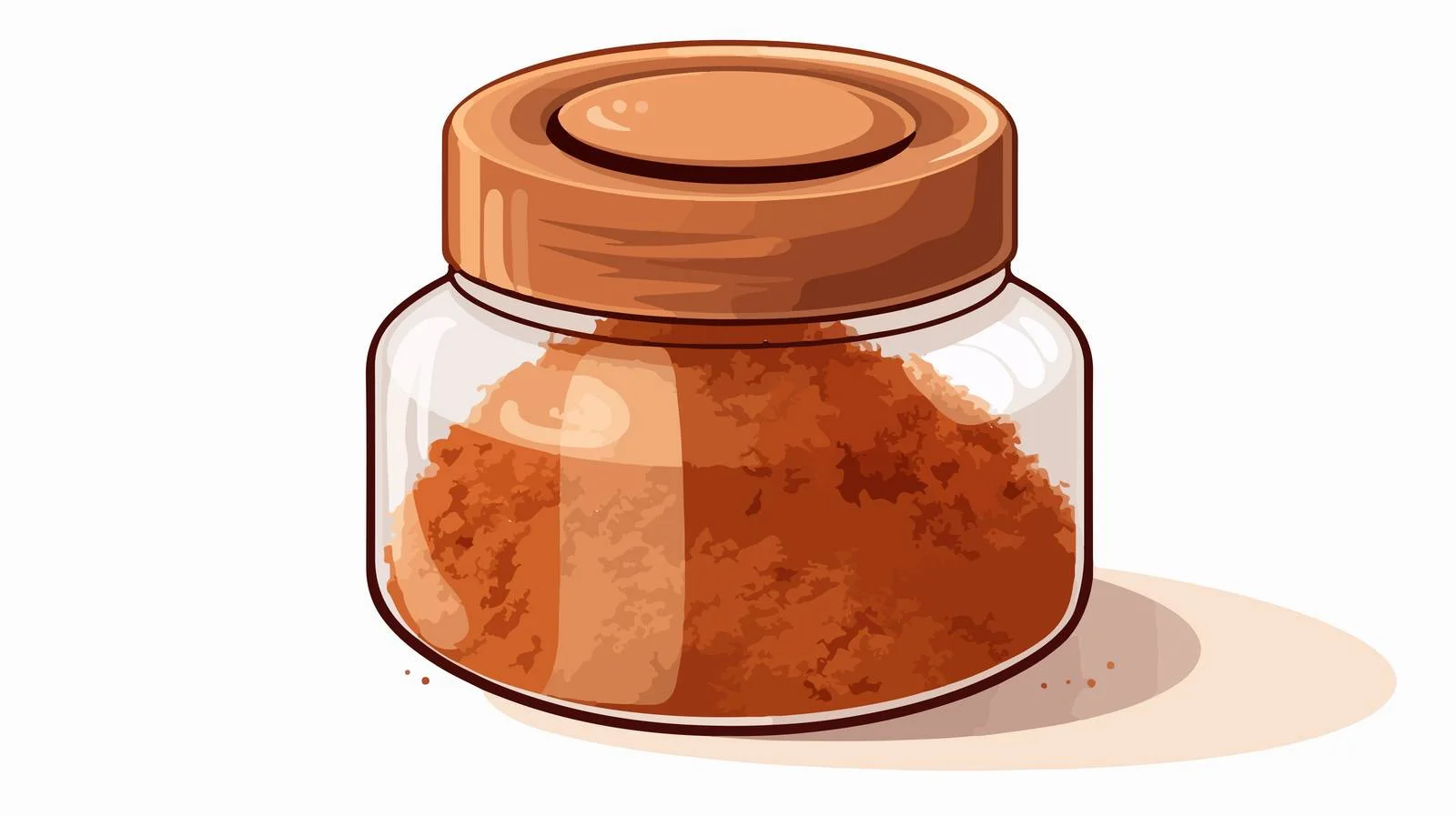Pure Ground Nutmeg in Transparent Jar — free download from Dotvec