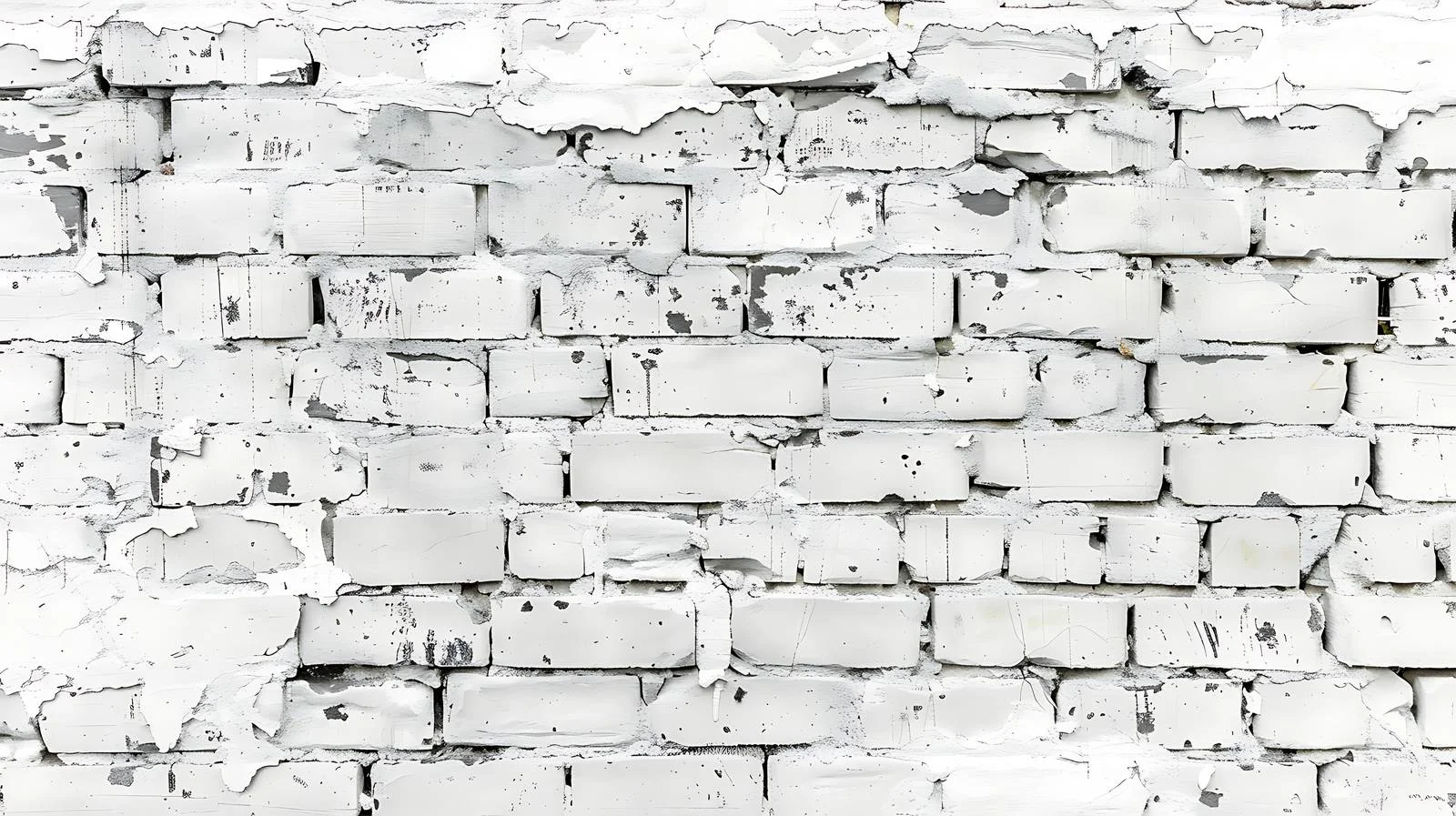 Aged Brick Wall Texture Painted White — free download from Dotvec