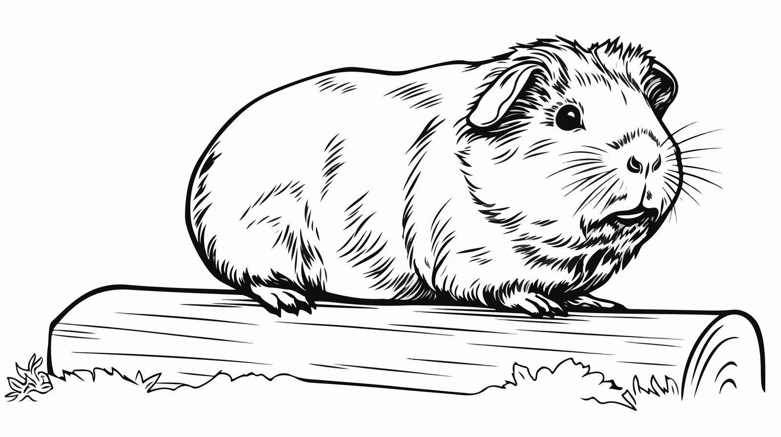 Guinea Pig Sketch Vector Illustration – free guinea pig image from Dotvec