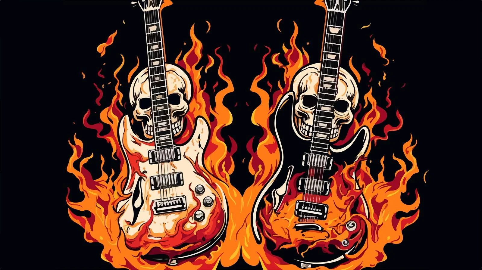 Rock Music Instruments Artwork — free download from Dotvec