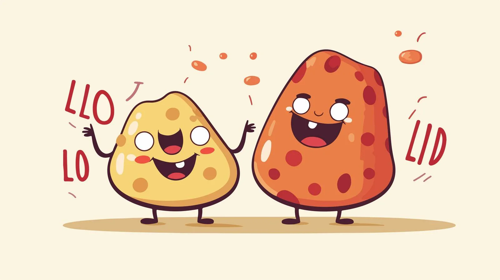 Cholesterol Cartoon Comparison Image — free download from Dotvec