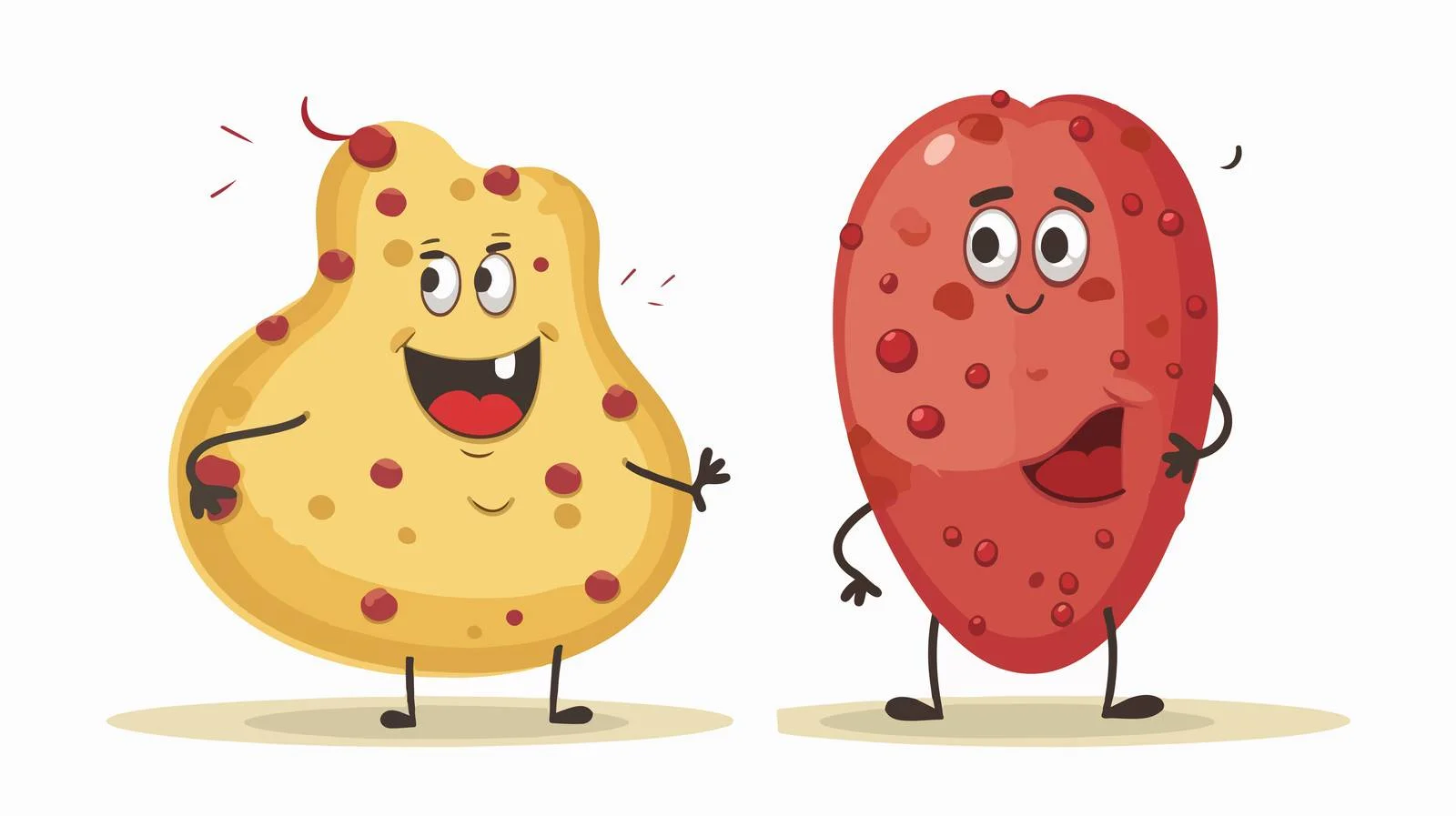 Cholesterol Cartoon: Good & Bad Fat — free download from Dotvec