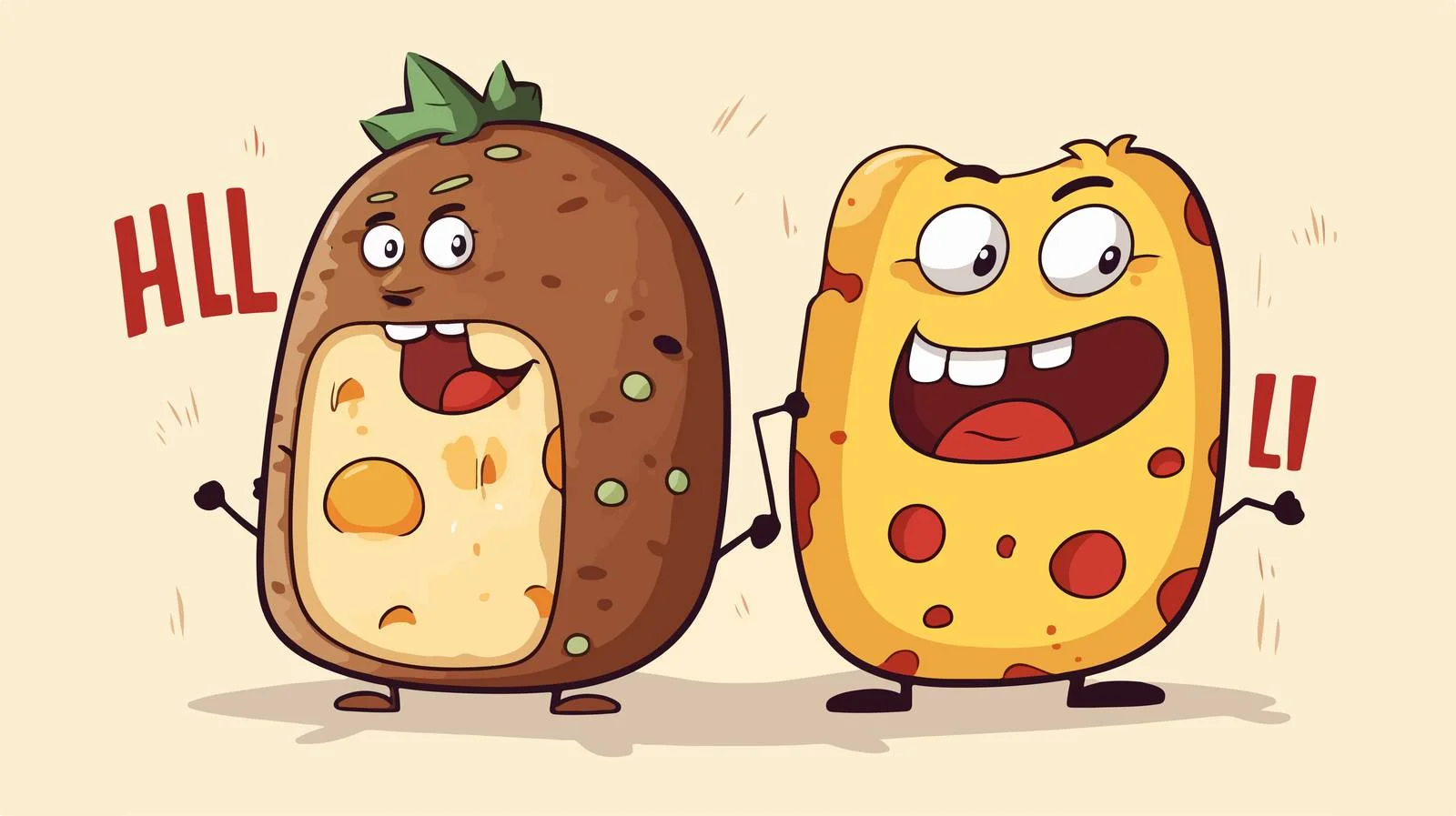 Cholesterol Cartoon: Good Fat vs Bad Fat — free download from Dotvec