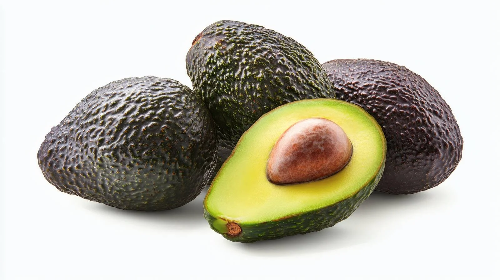 Fresh Haas avocados on white background — free download from Dotvec