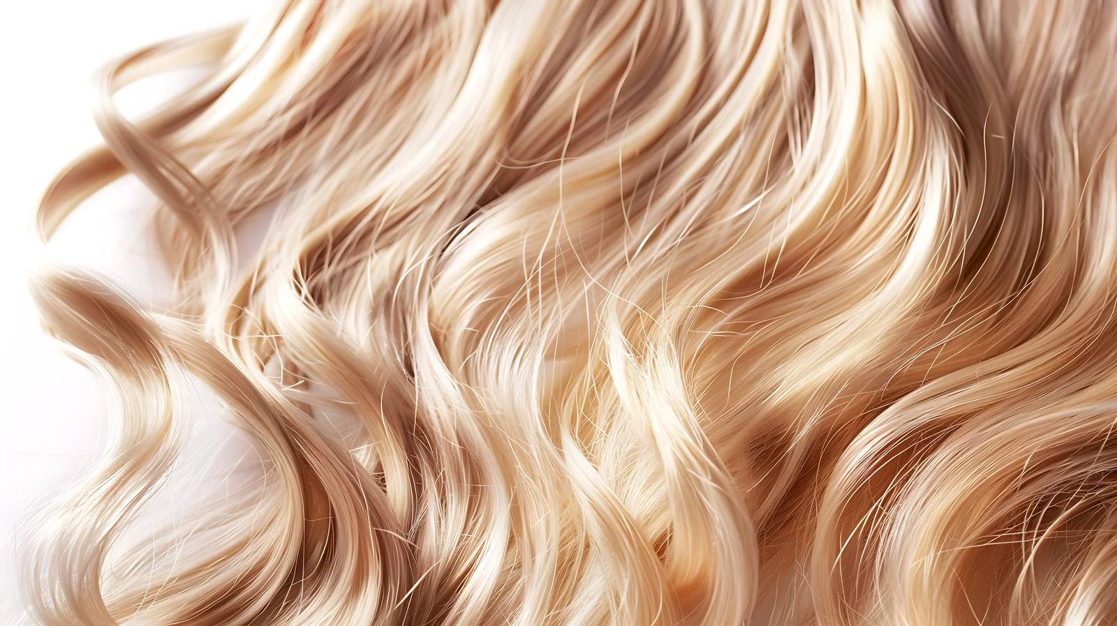 Elegant Healthy Long Blonde Curly Hair Closeup — free download from Dotvec