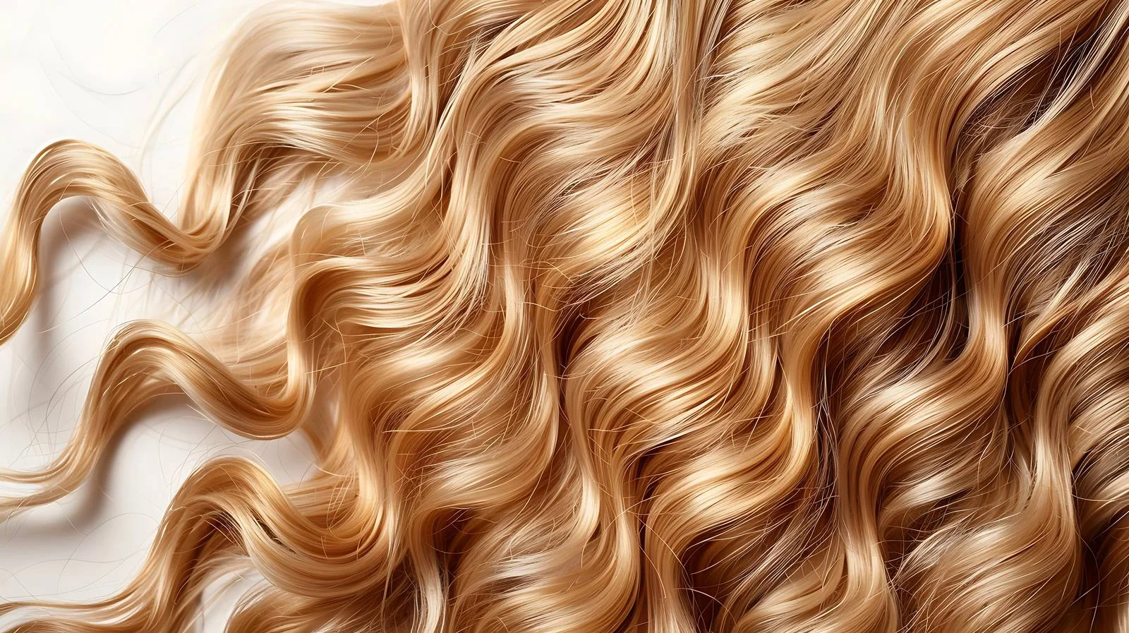 Luscious Long Blonde Curly Hair Close-Up — free download from Dotvec