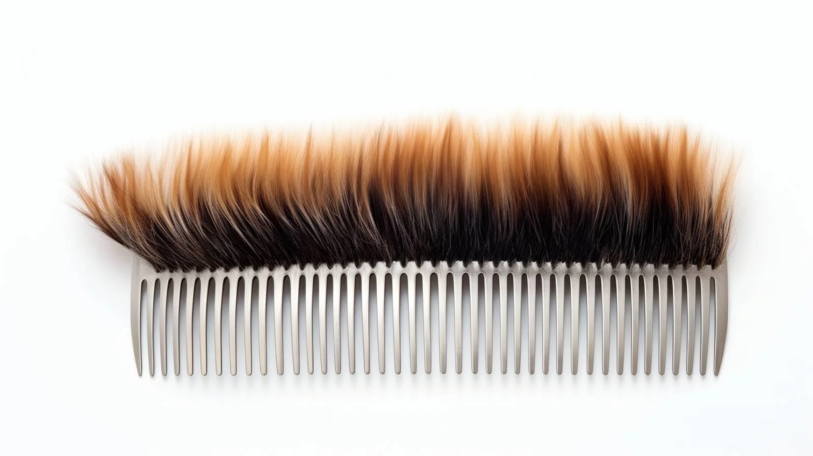 Grooming comb with hair on white background — free download from Dotvec