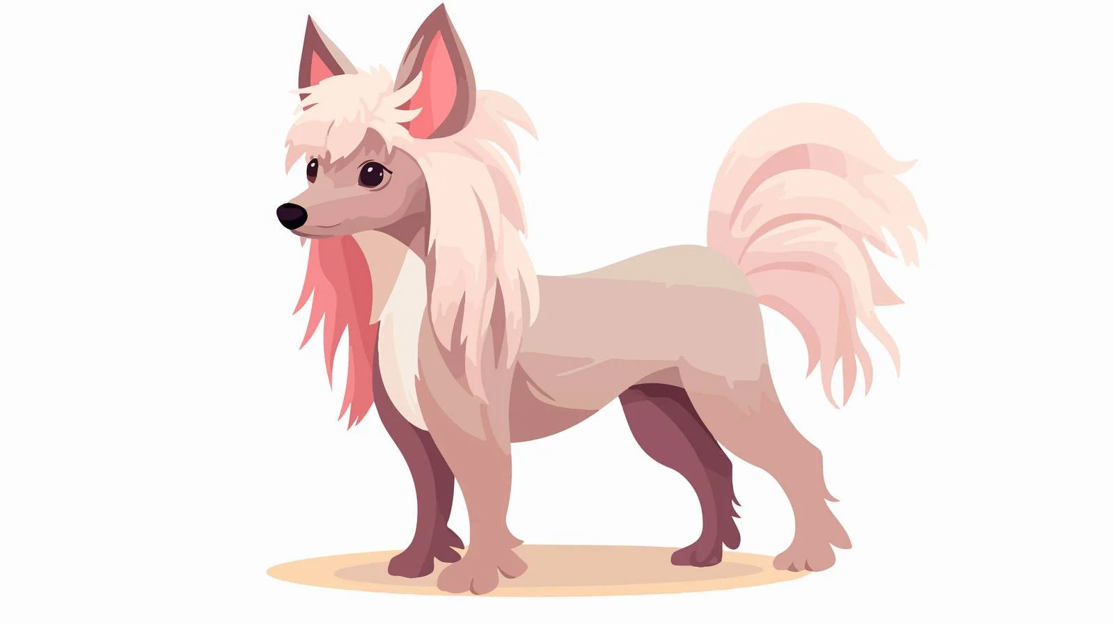 Graceful Chinese Crested Dog: Adorable Companion — free download from Dotvec