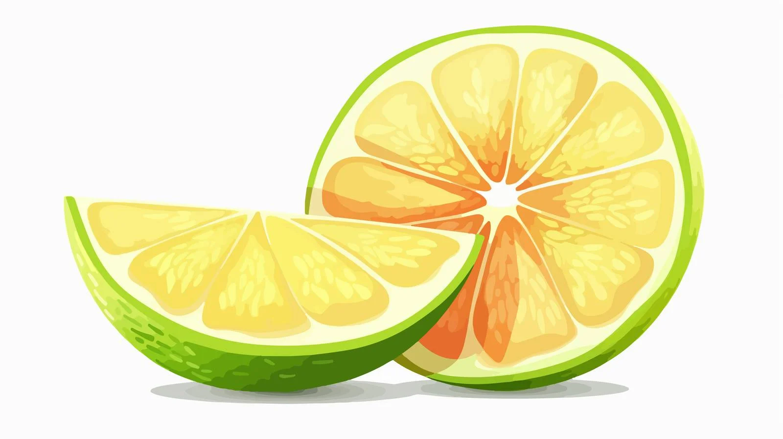 Fresh Half Pomelo on White Background — free download from Dotvec