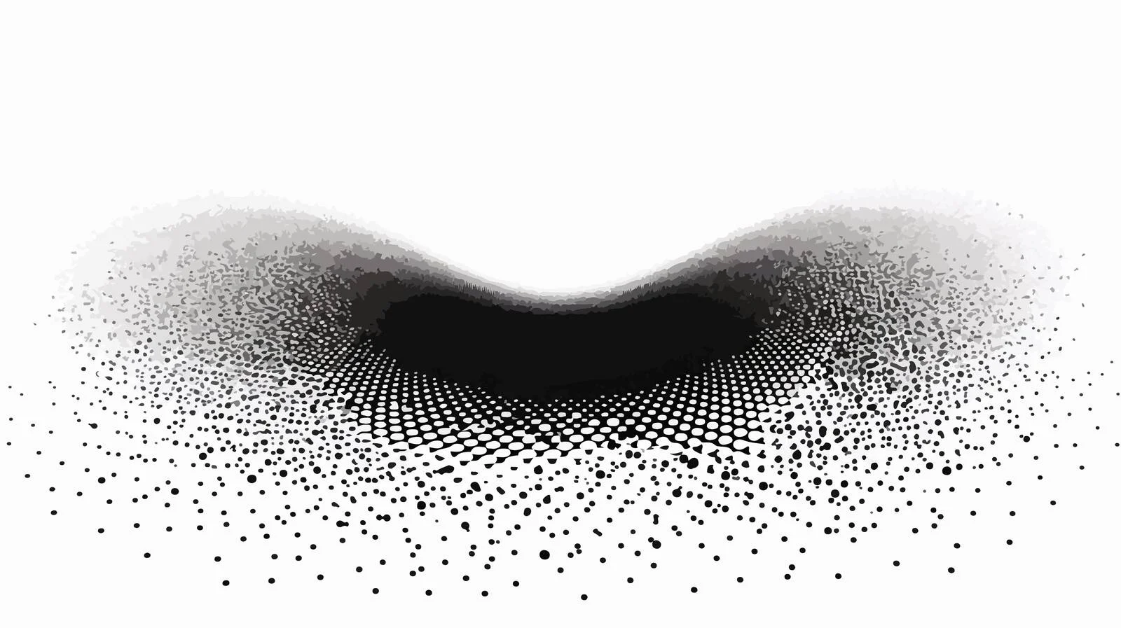 Dynamic Halftone Circle Background Design — free download from Dotvec