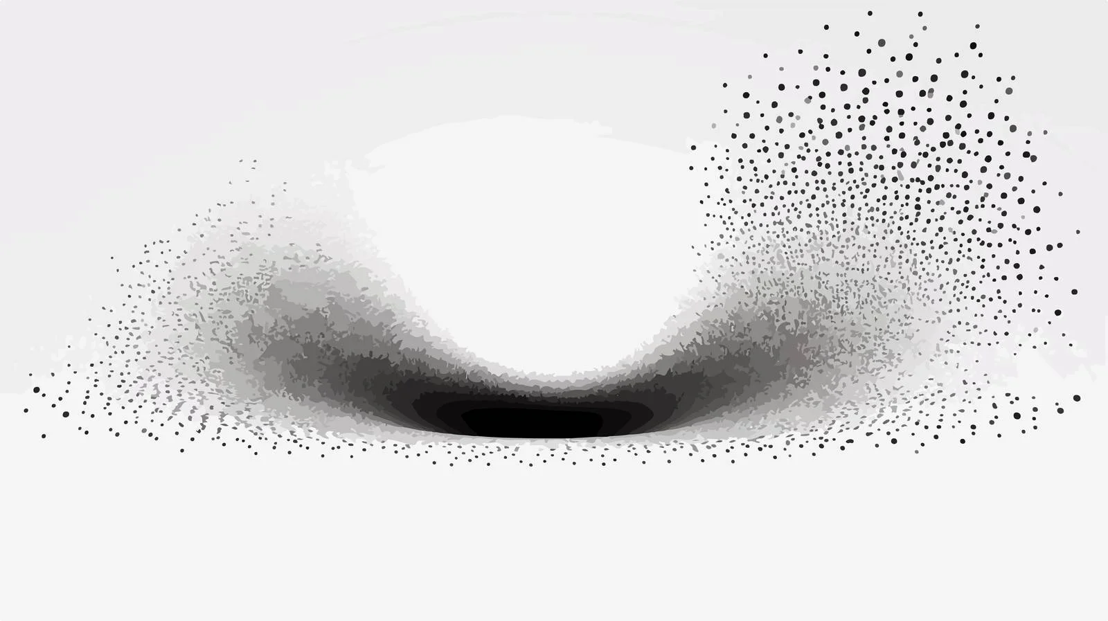 Halftone Circle Black Dots Fluttering — free download from Dotvec