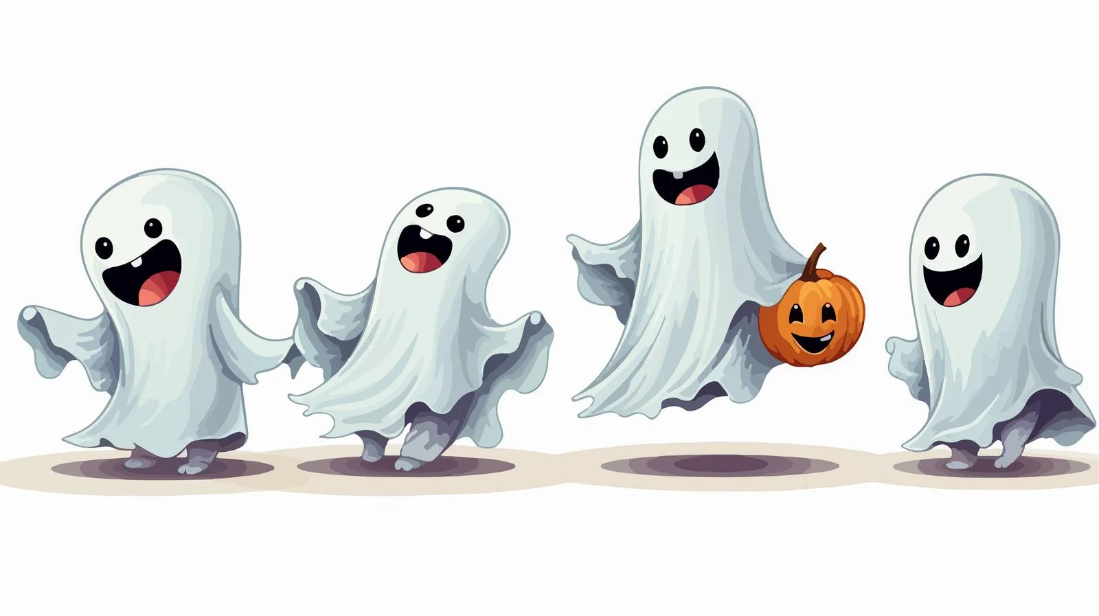 Ghosts Costume Vector Illustration — free download from Dotvec