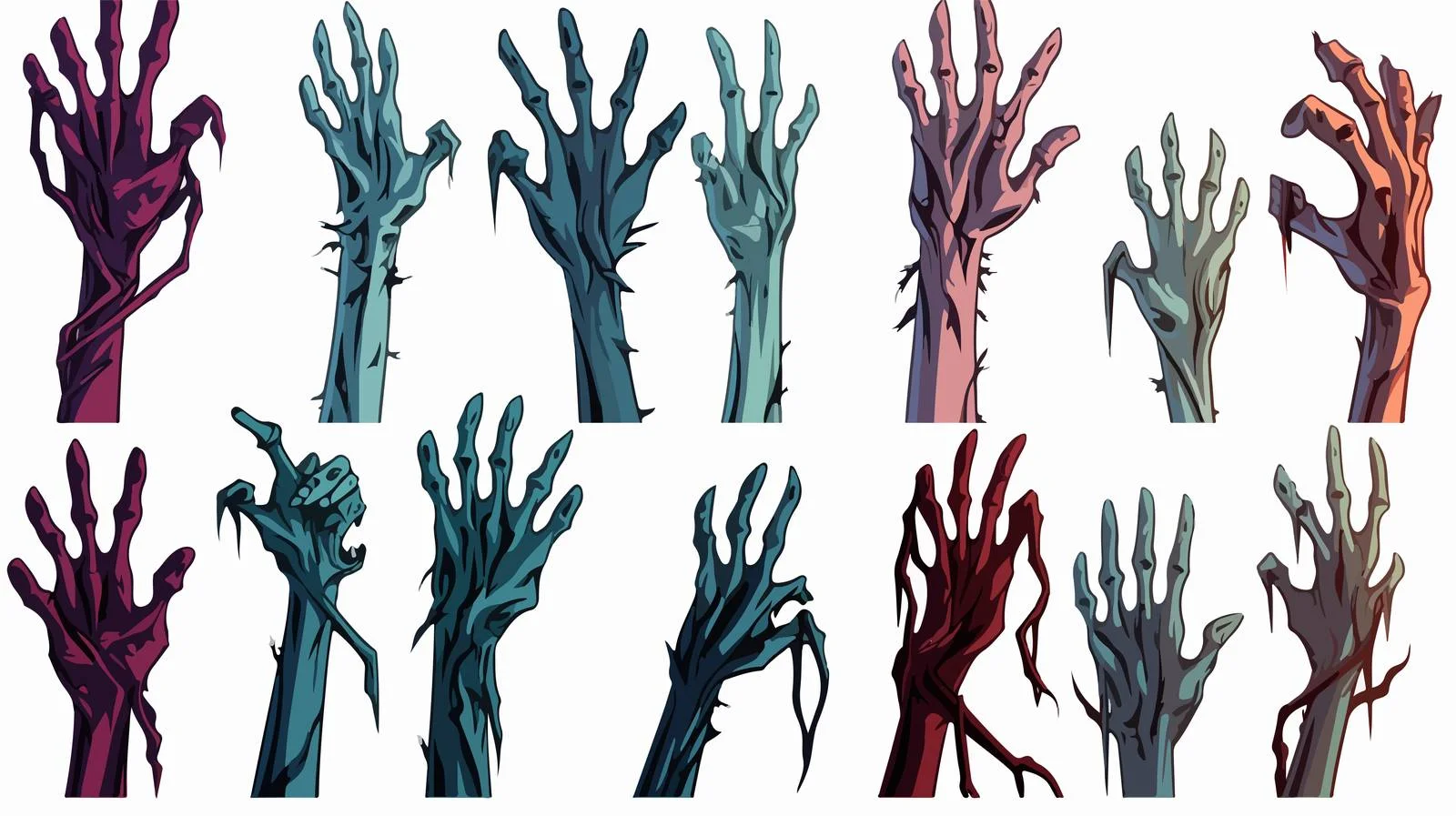Halloween Zombie Hand Background — free download from Dotvec