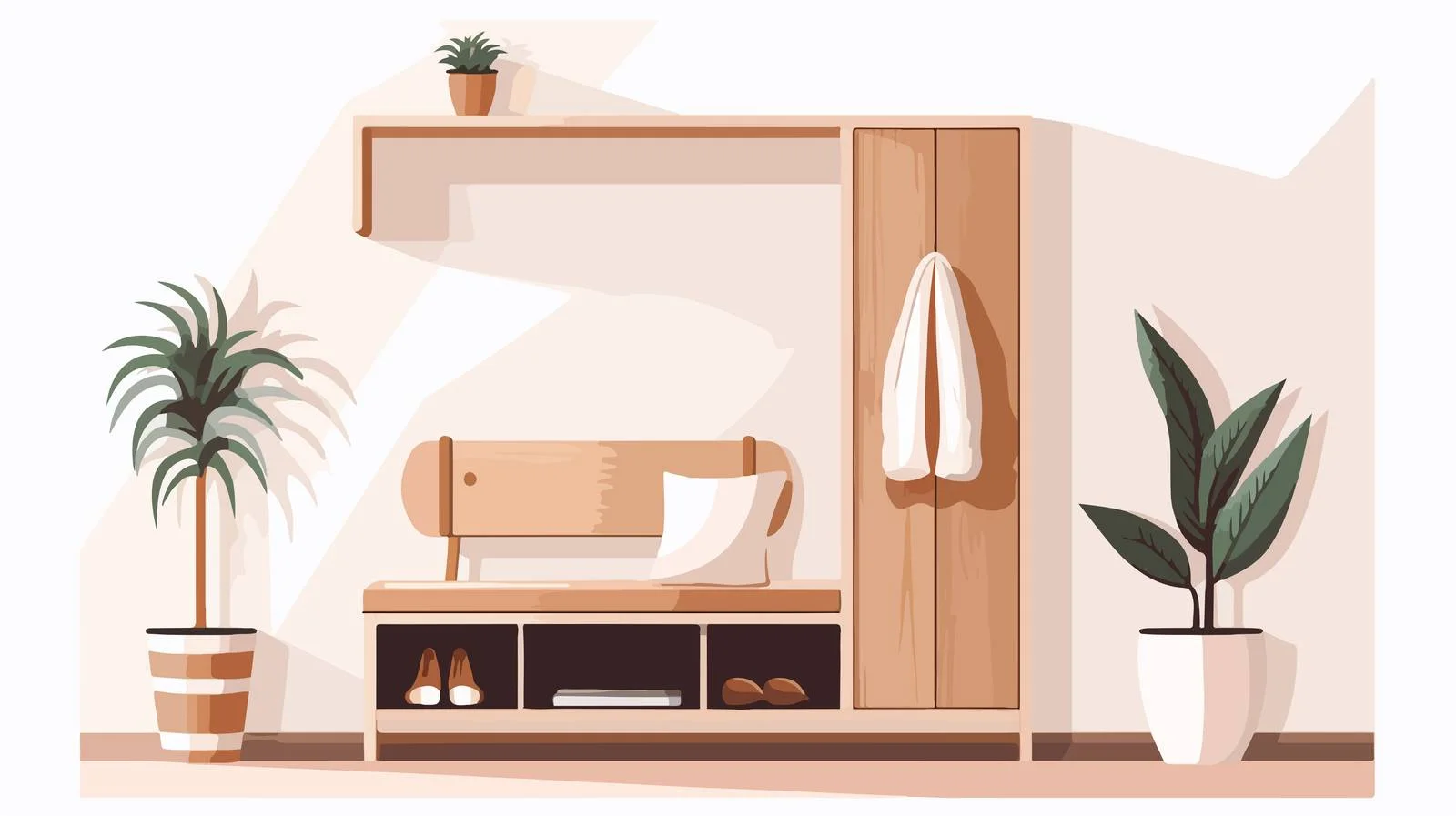 Sophisticated Hallway Design in Contemporary Home — free download from Dotvec