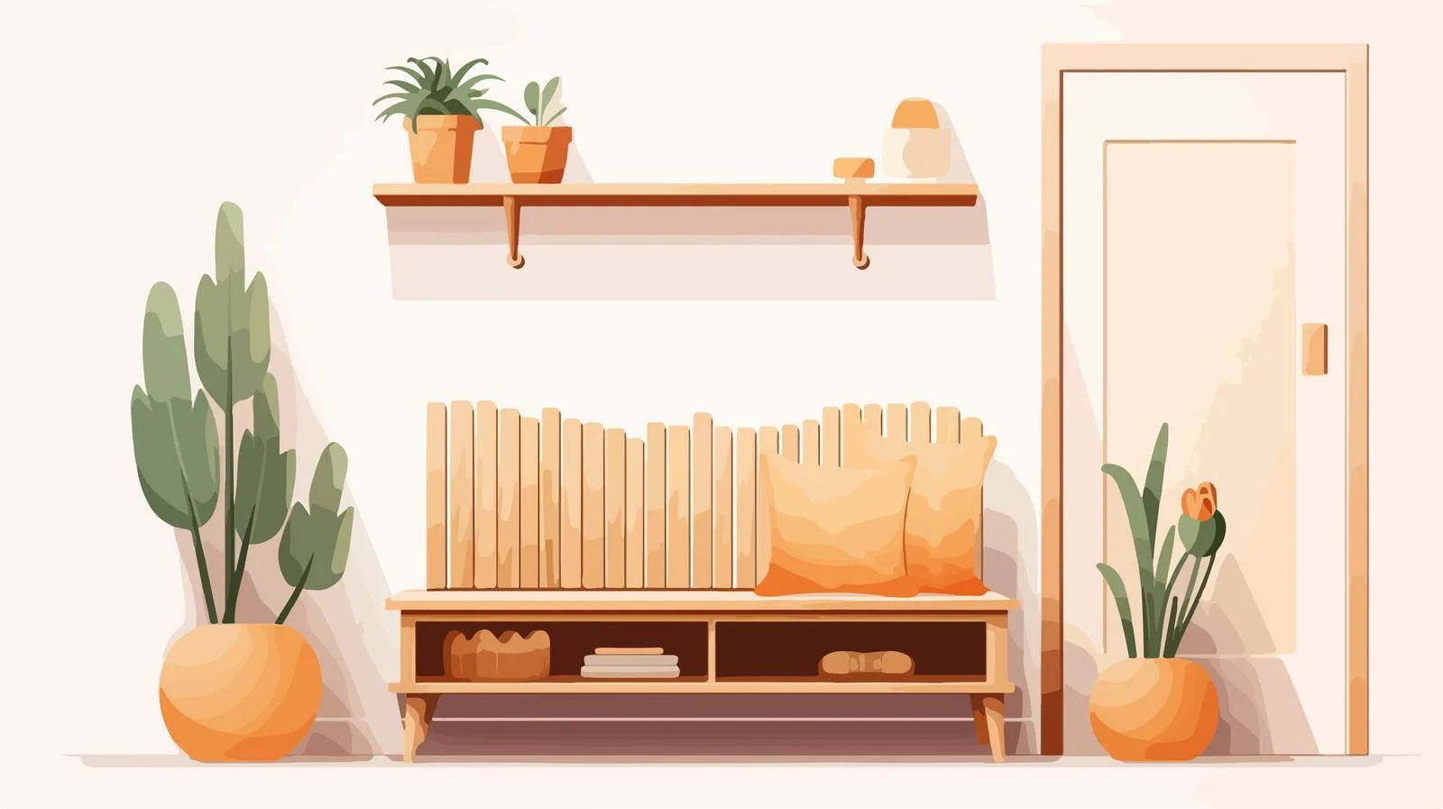 Elegant Modern Home Hallway Design — free download from Dotvec