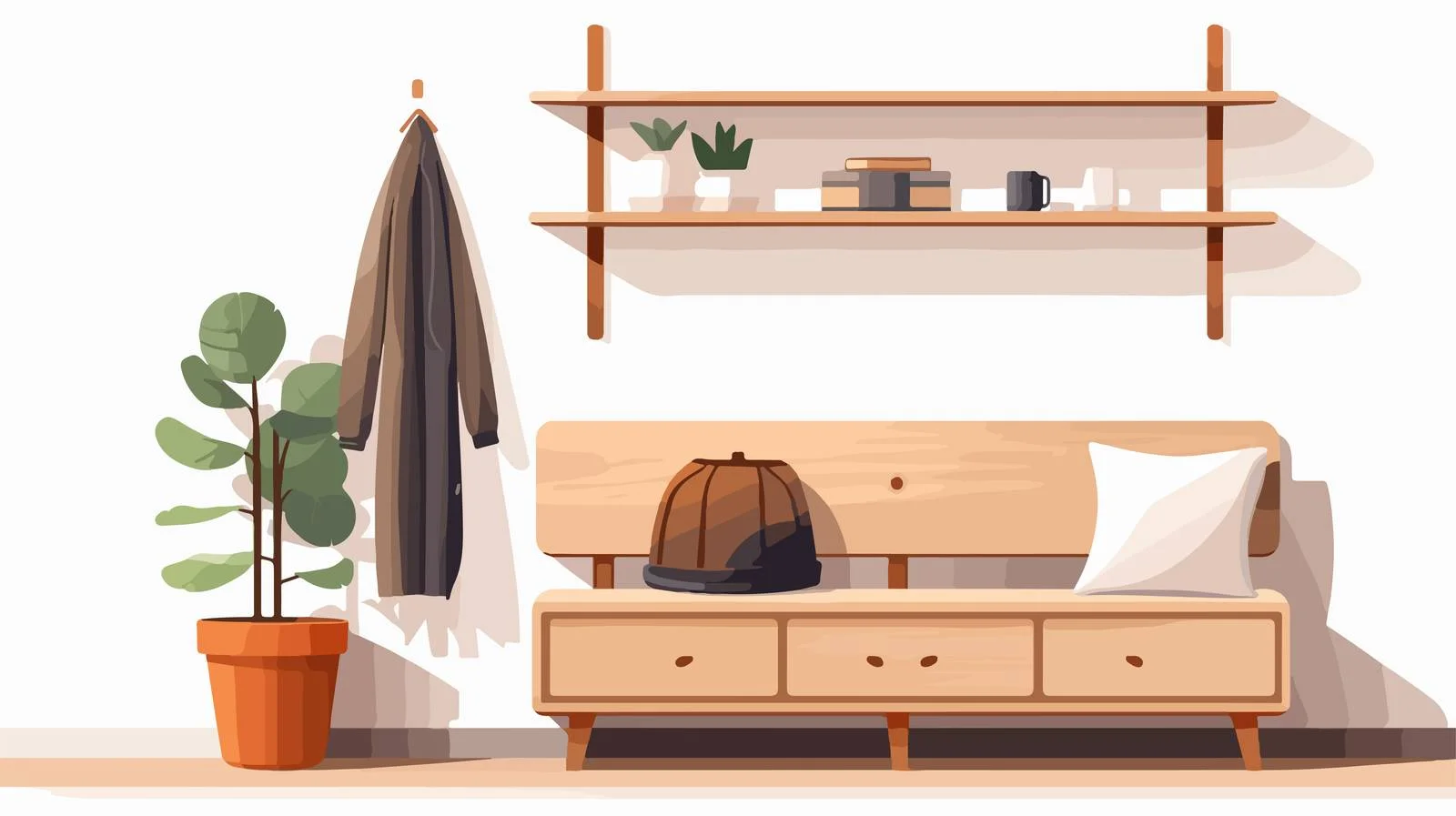 Elegant Modern Home Antechamber Interior Design — free download from Dotvec