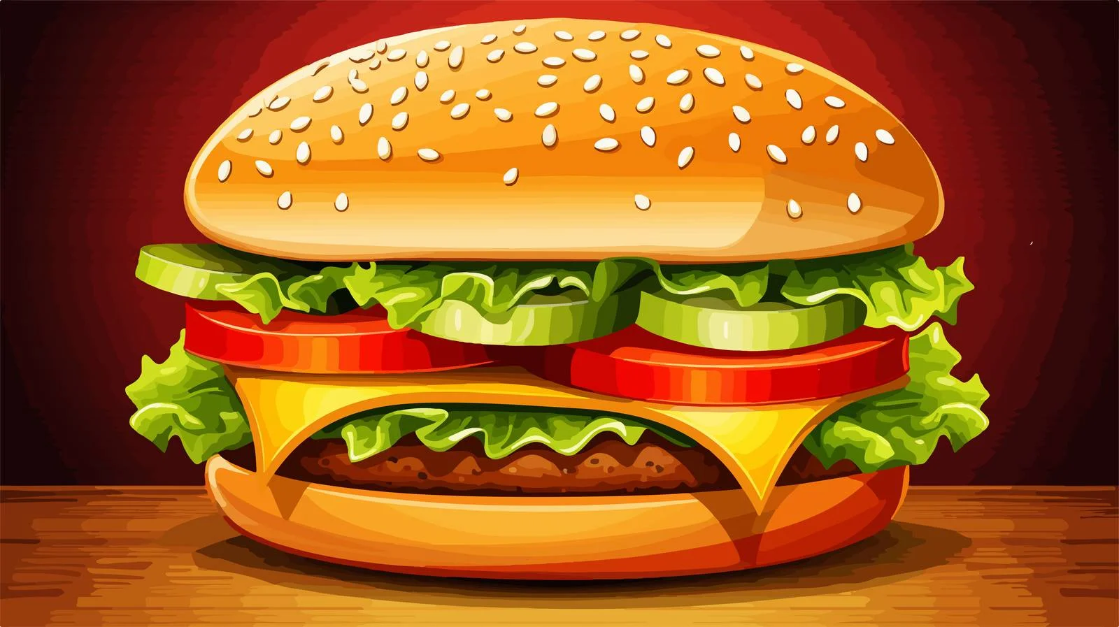Popular Fast Food Burger Isolated — free download from Dotvec