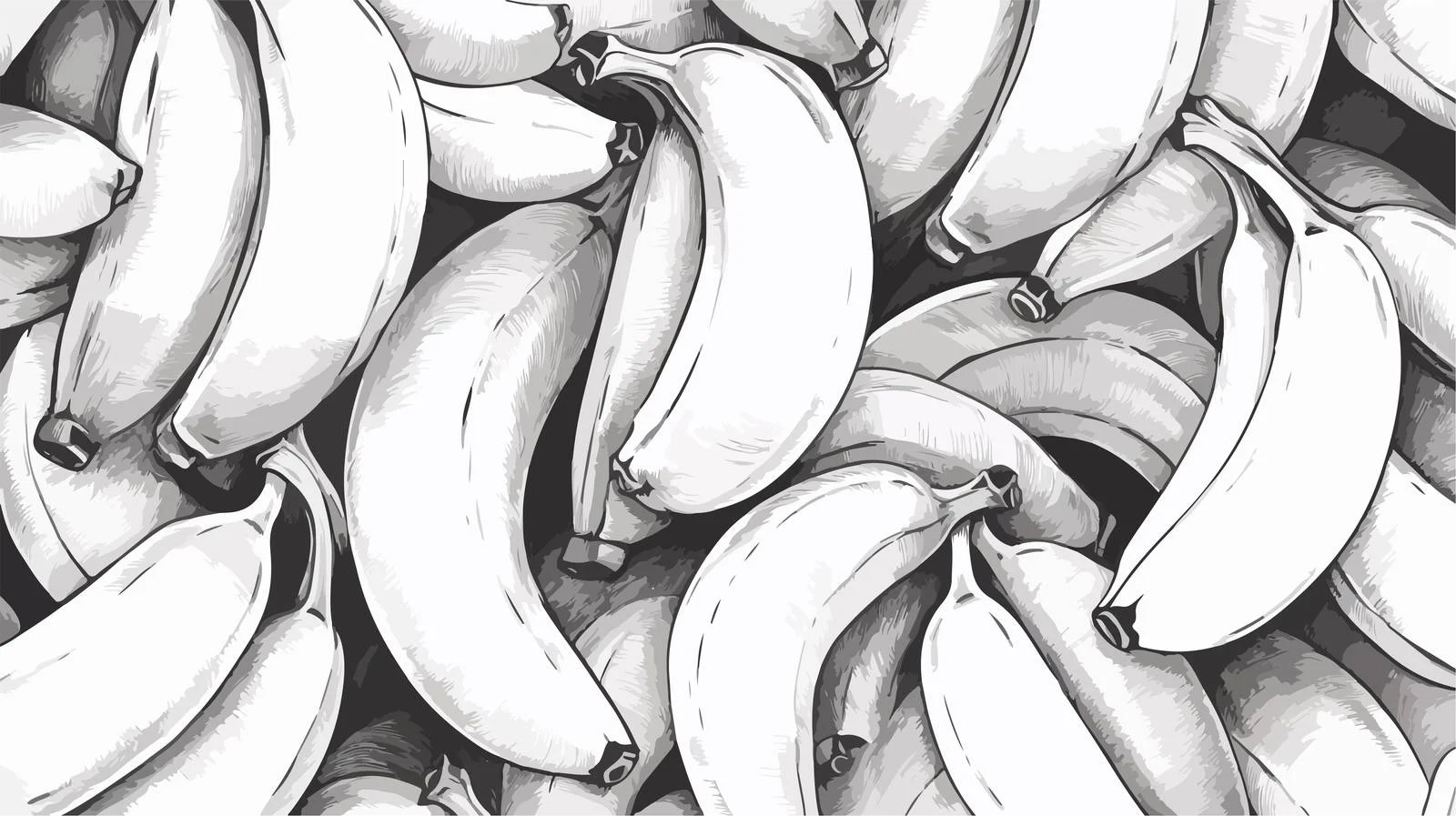 Artistic Seamless Banana Pattern Repeat — free download from Dotvec