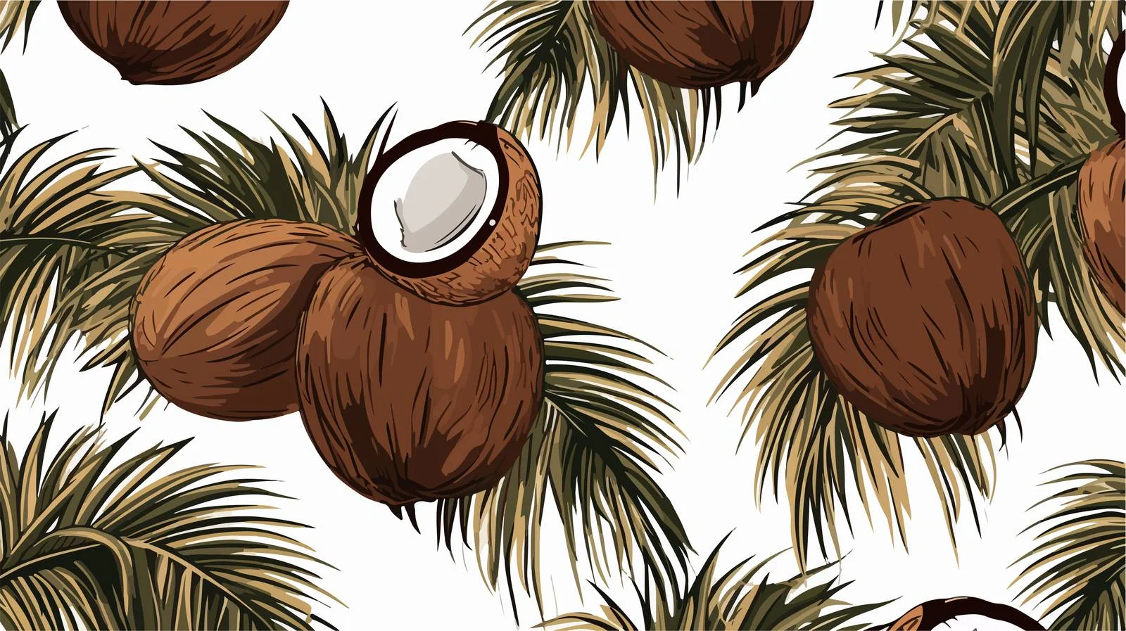 Tropical Palm Tree Seamless Pattern — free download from Dotvec