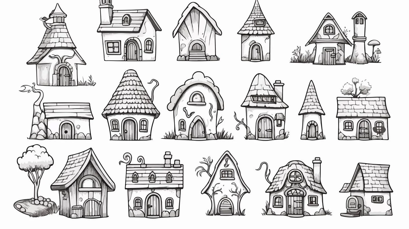 House Variety Cartoon Vector Set — free download from Dotvec
