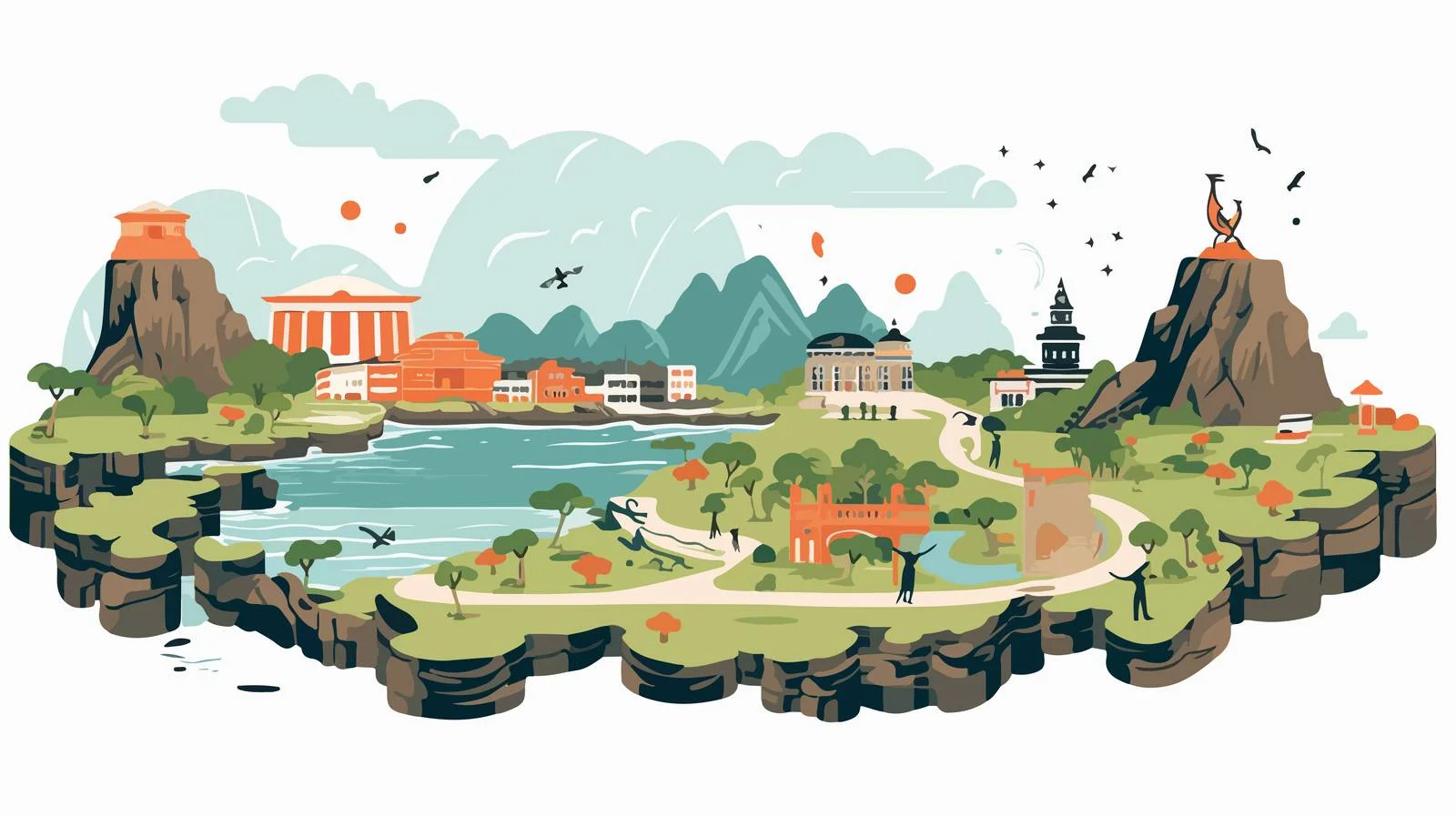 Detailed Jeju Island Map Illustration Sketch — free download from Dotvec