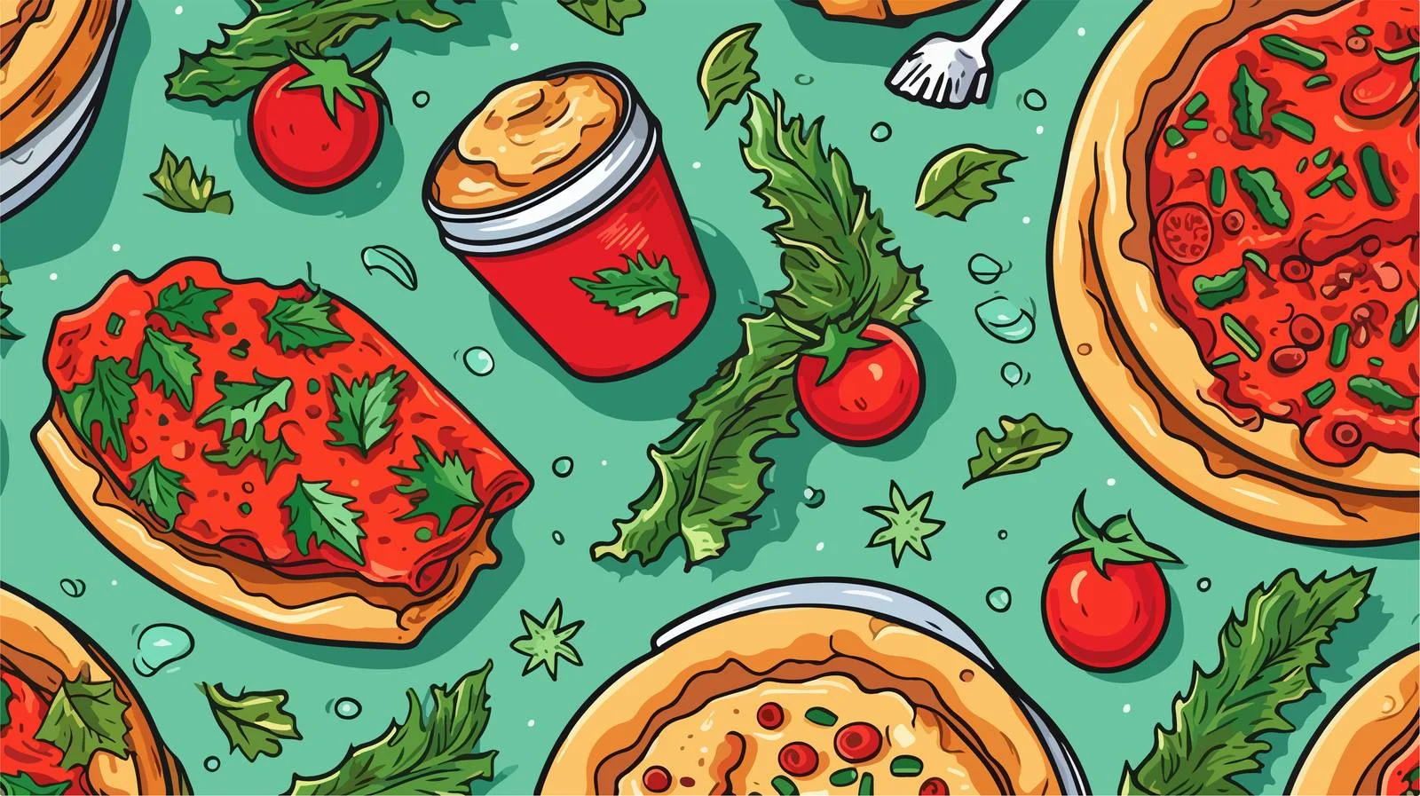 Hand-Drawn Marijuana Seamless Pattern — free download from Dotvec