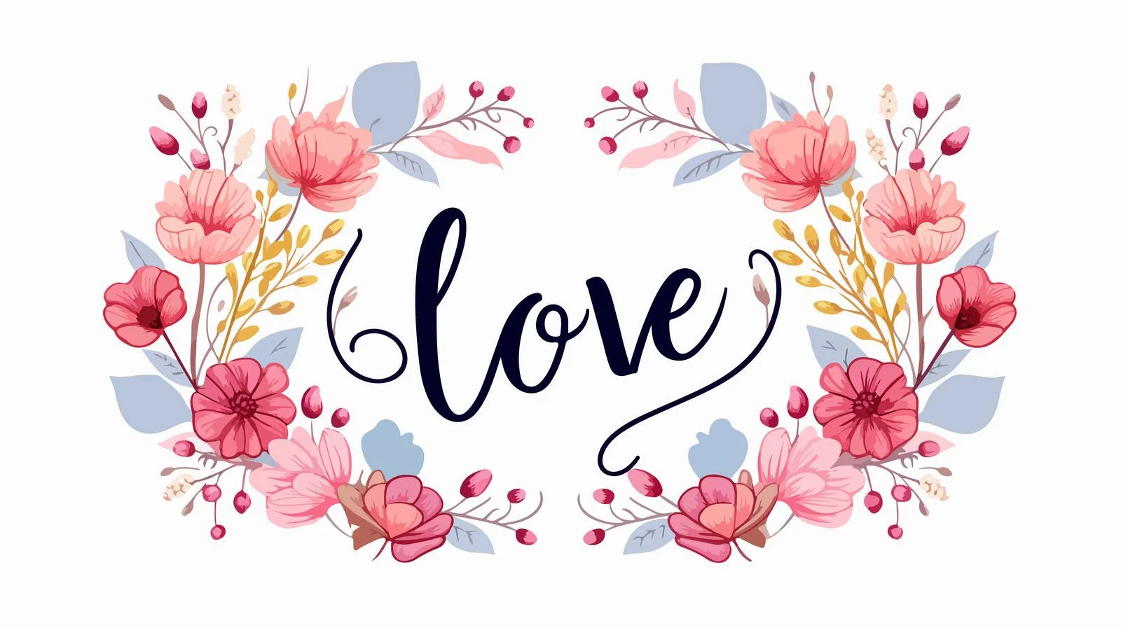 Express Emotions: I Love You Calligraphy — free download from Dotvec