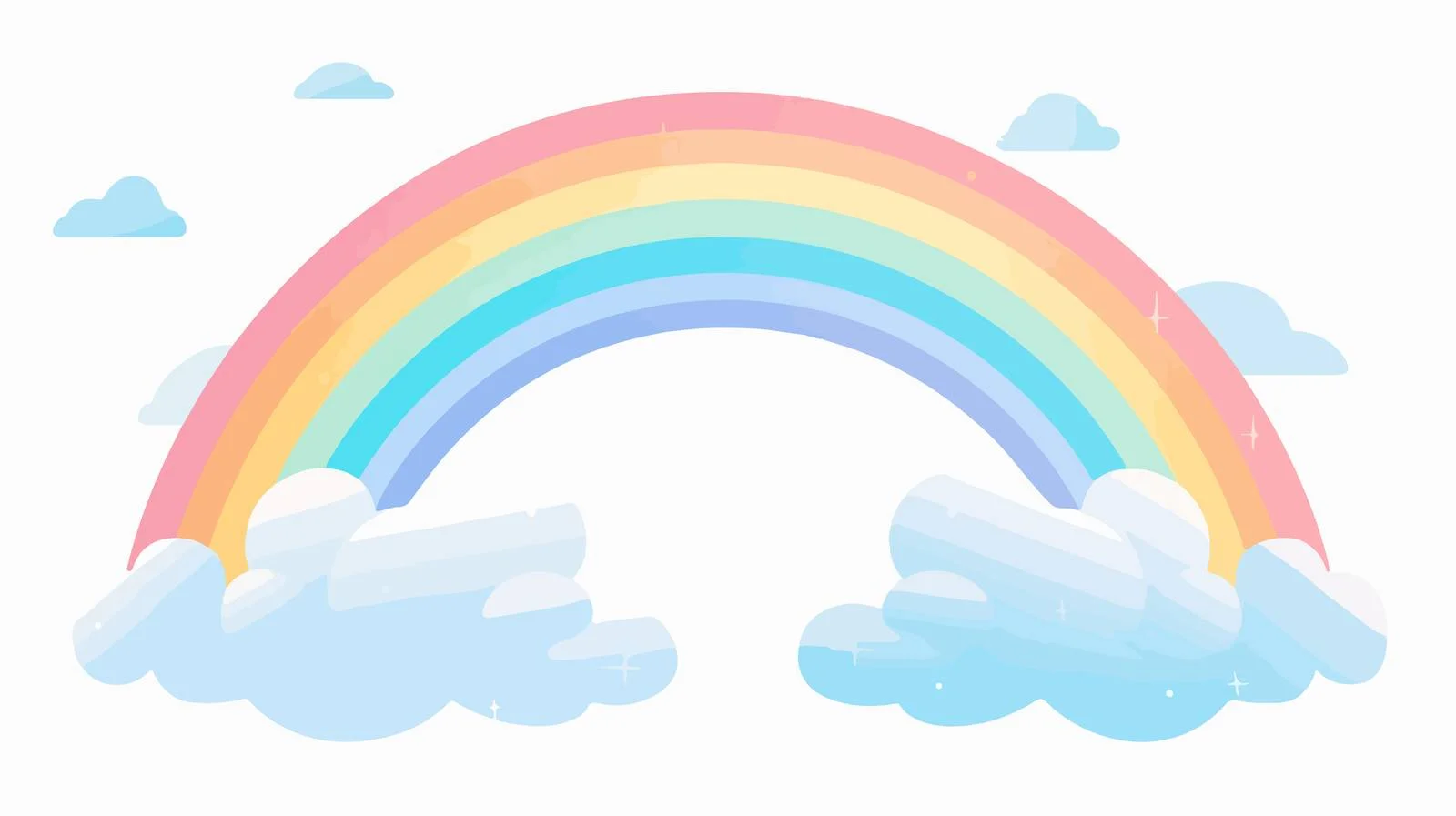 Pastel Rainbow Bridge Vector Illustration — free download from Dotvec