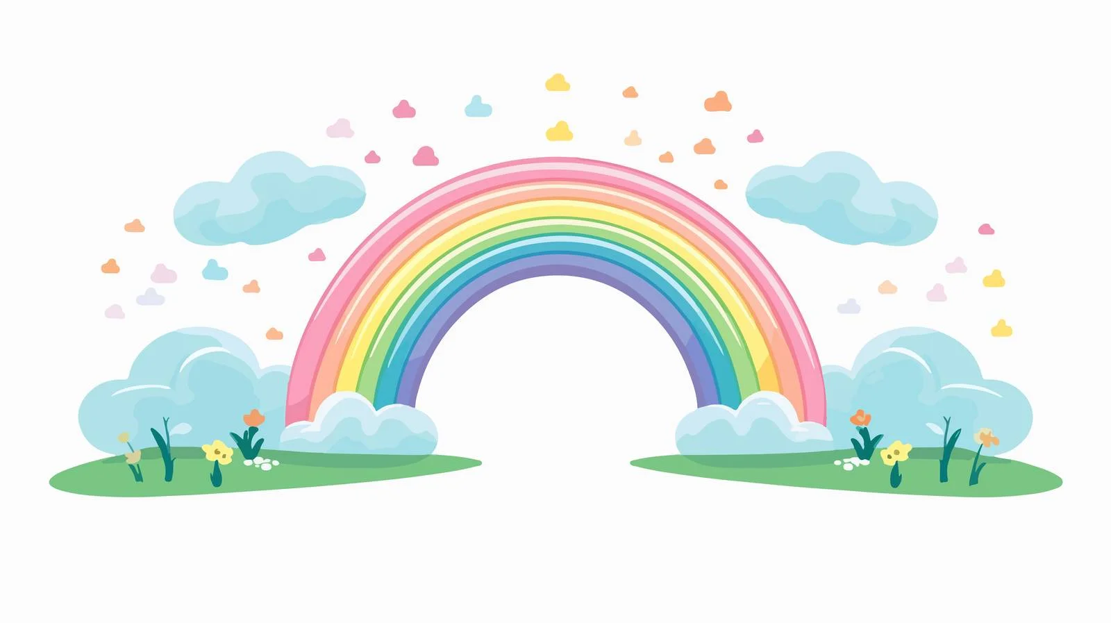 Rainbow Bridge Vector Artwork — free download from Dotvec