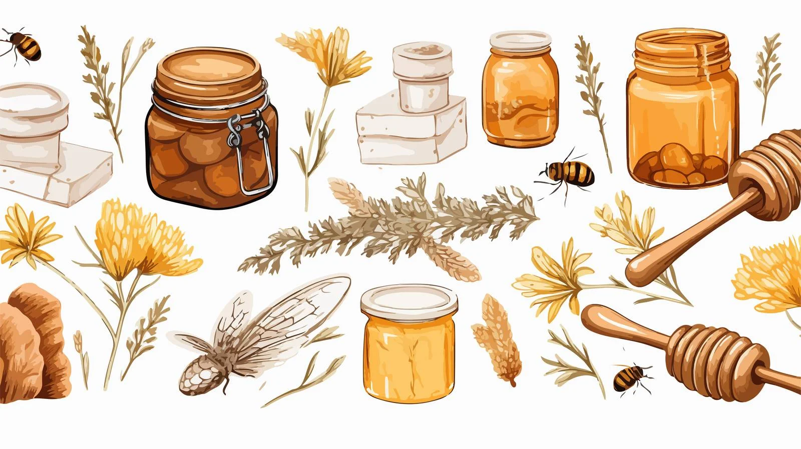 Organic Hand-Drawn Seamless Food Pattern — free download from Dotvec