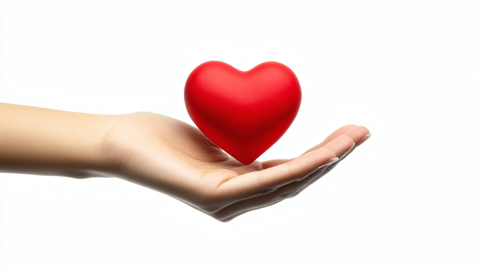 Person Holding Red Heart on White — free download from Dotvec