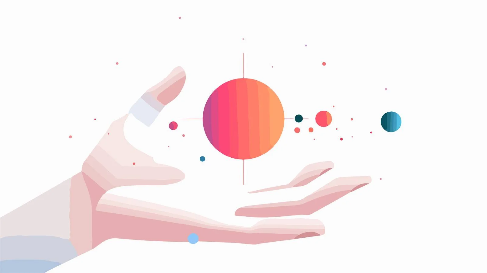 Elegant Sphere Held in Hand — free download from Dotvec