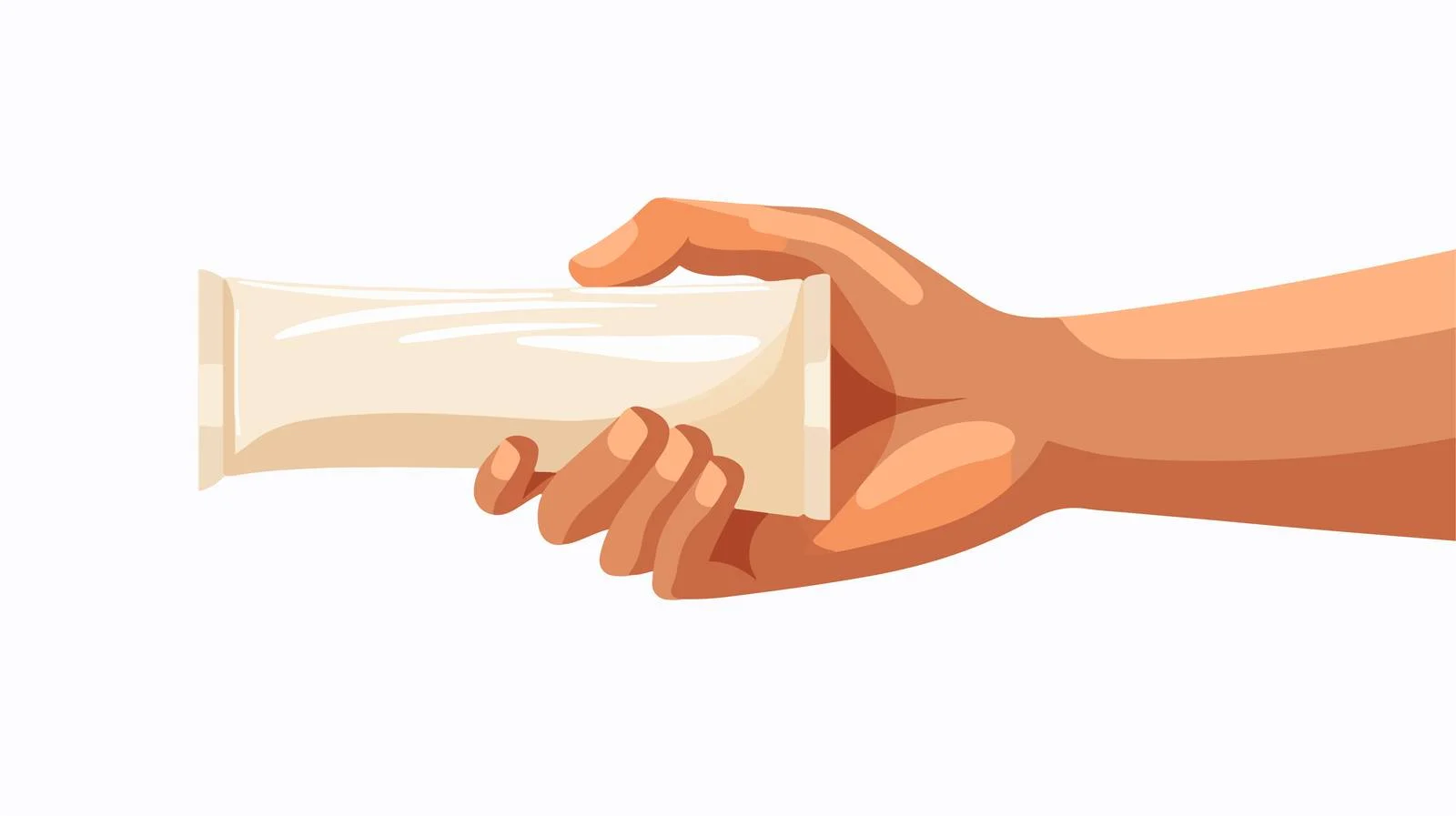 Beauty Cream Tube Held in Hand — free download from Dotvec