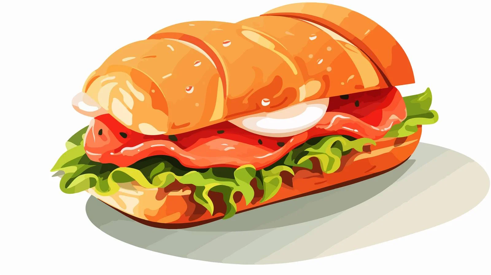 Elegant Hand Holding Croissant with Salmon — free download from Dotvec