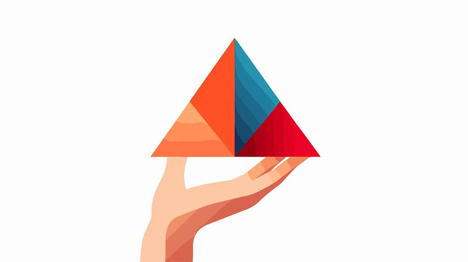 Geometric Shape Held in Hand Formation — free download from Dotvec