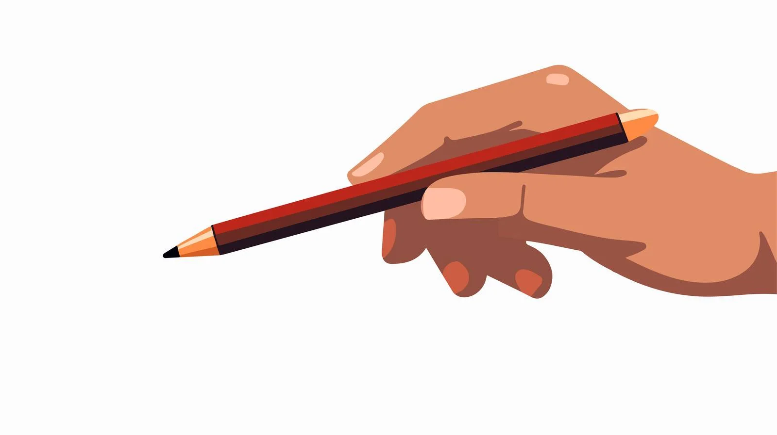 Pencil held in hand writing notes — free download from Dotvec
