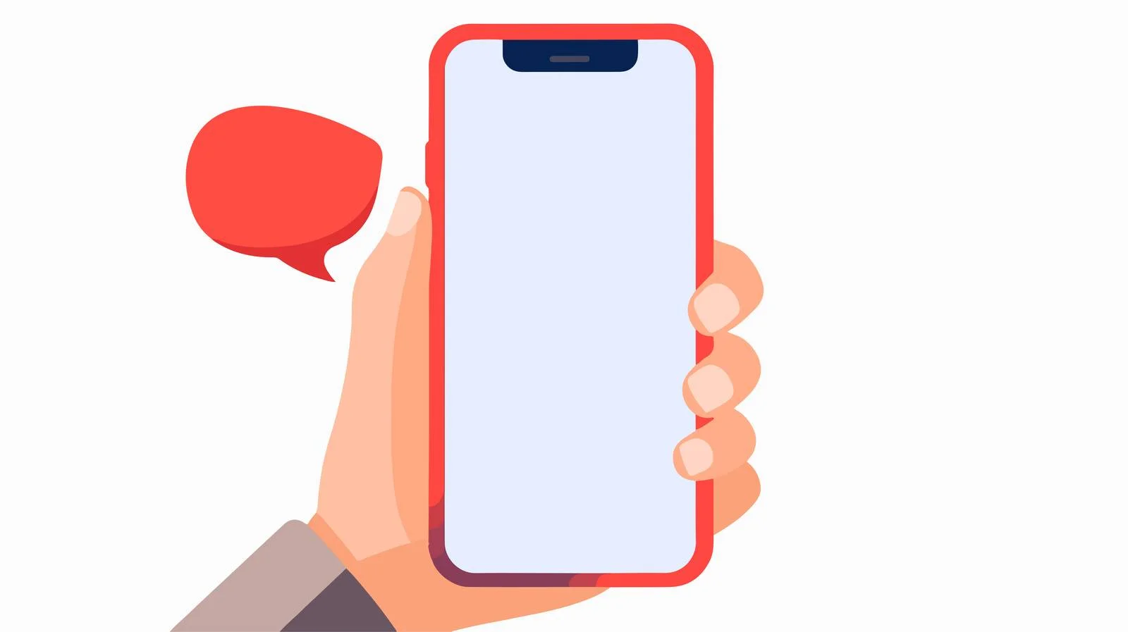 Communication on Mobile - Online Messaging App — free download from Dotvec